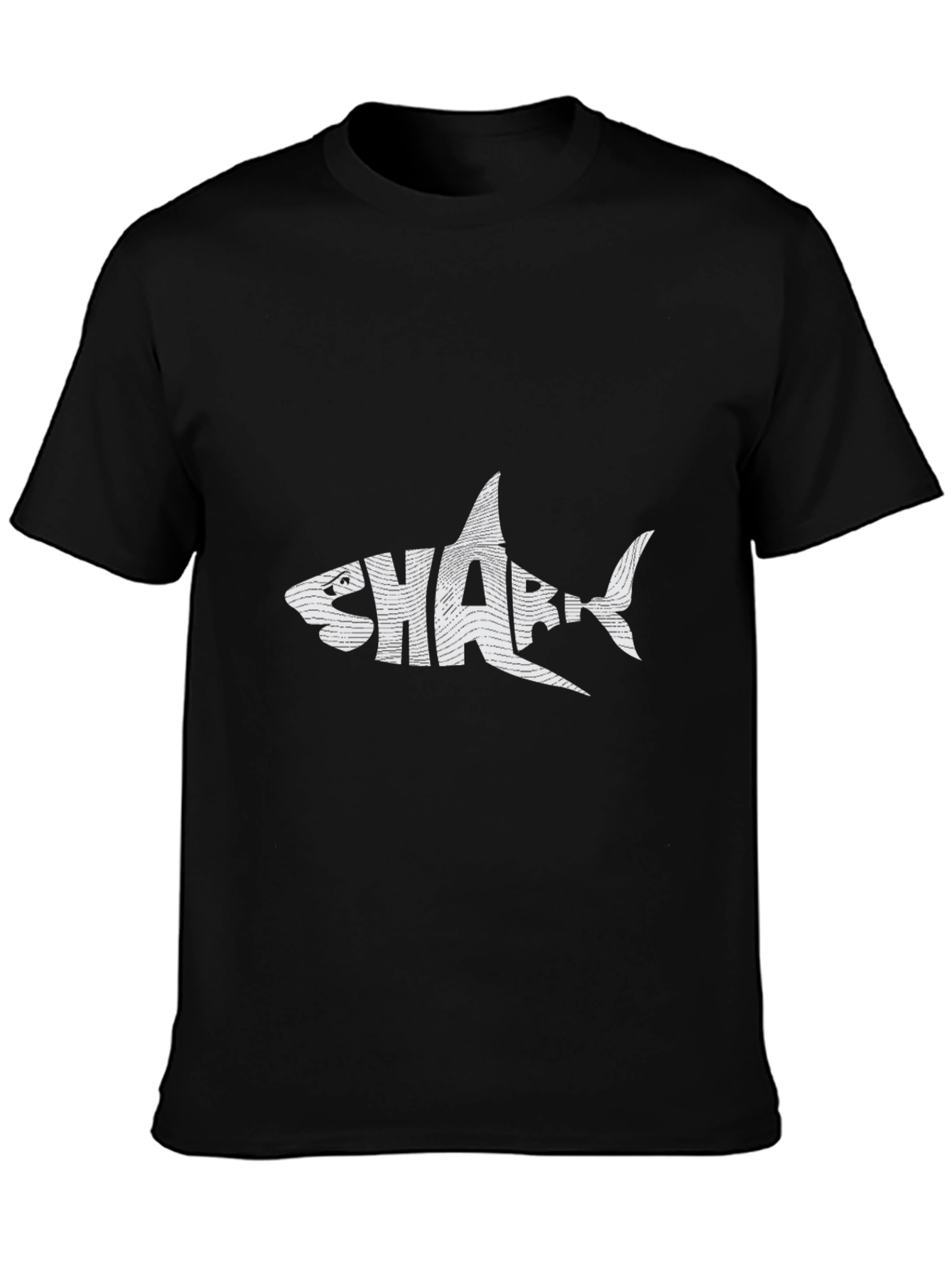 Shark Graphic Tee - Stylish Black T-Shirt