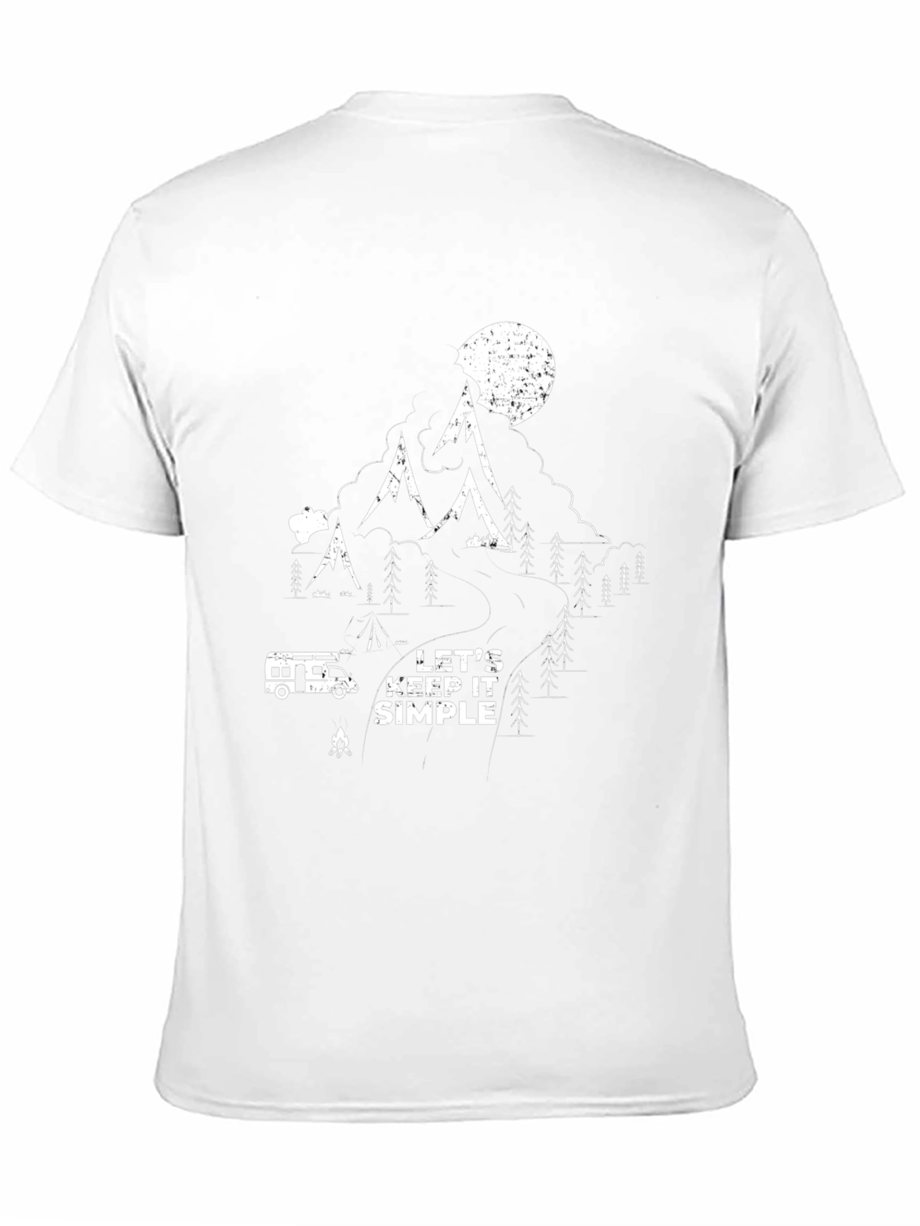Lets Keep It Simple Camping T-Shirt - Black