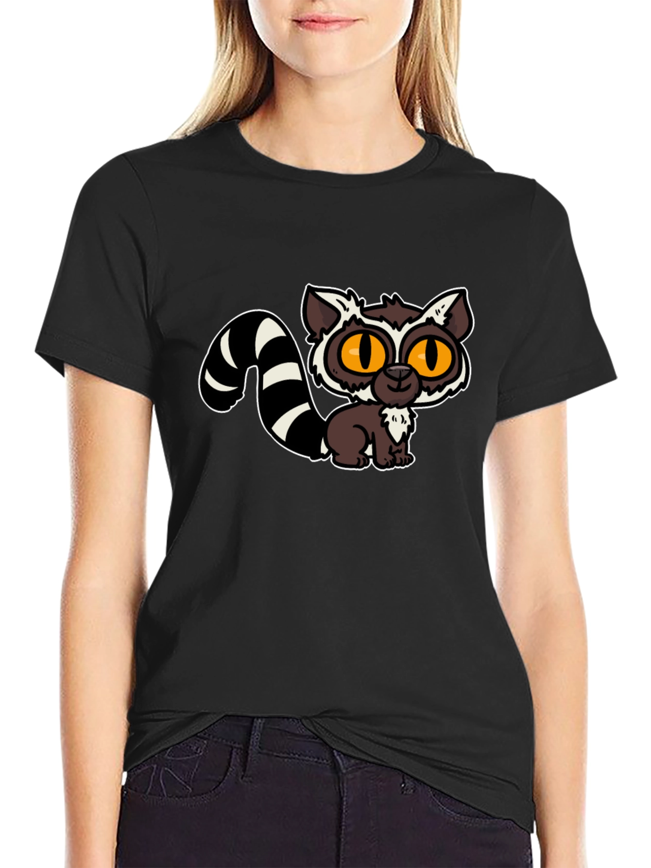Cute Lemur Cartoon Graphic Tee