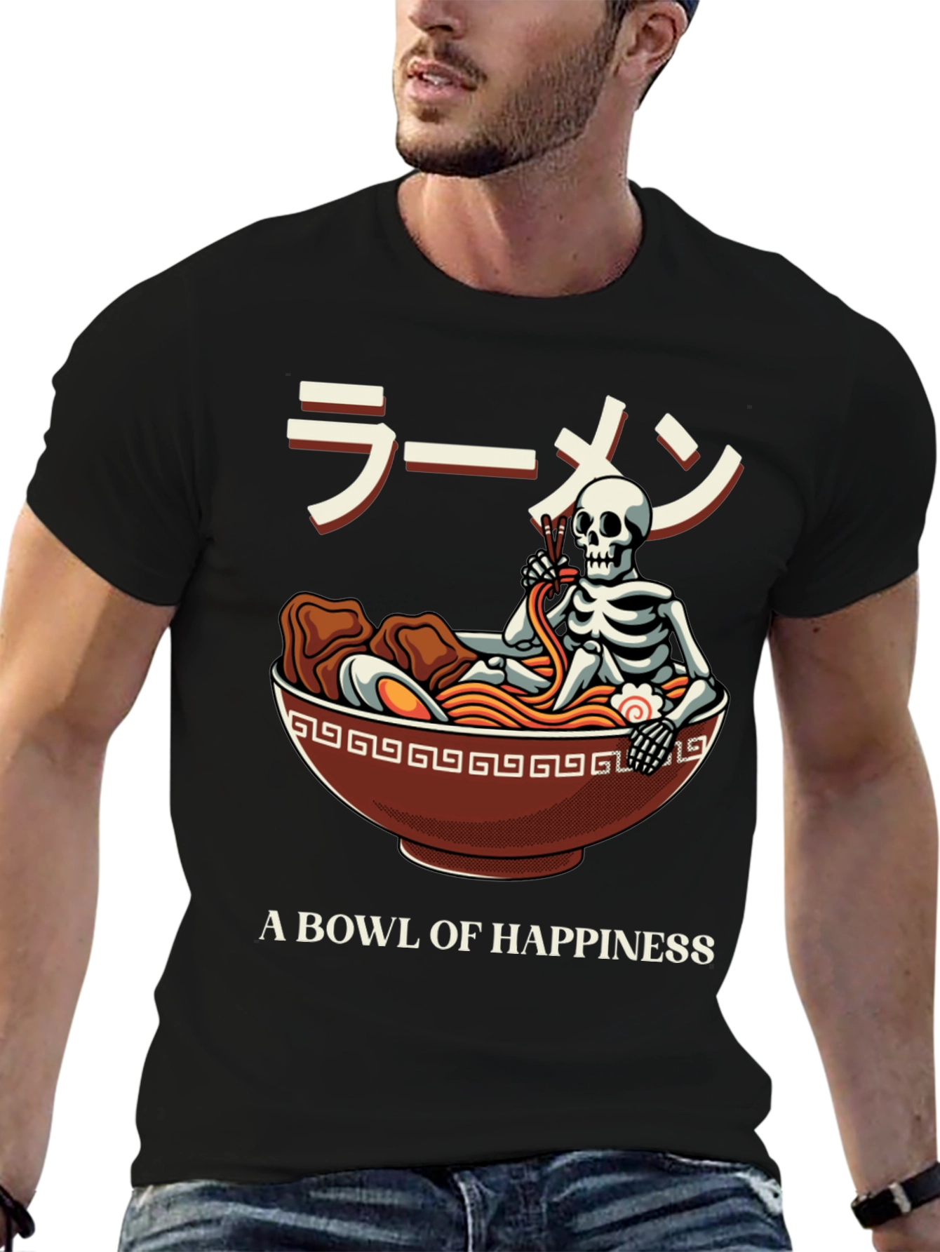 Ramen Skeleton T-Shirt: A Bowl of Happiness