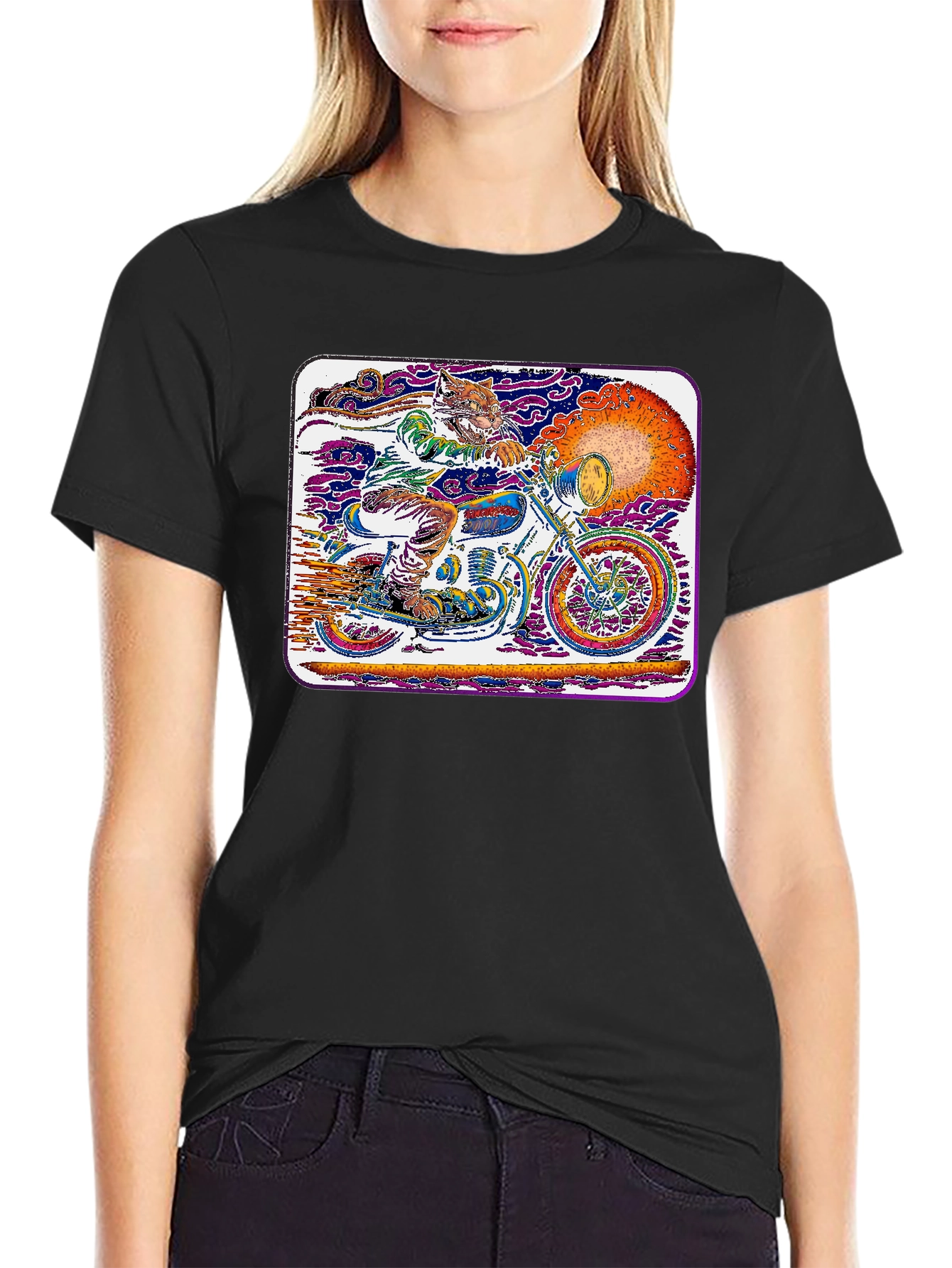 Motorcycle Cat T-Shirt