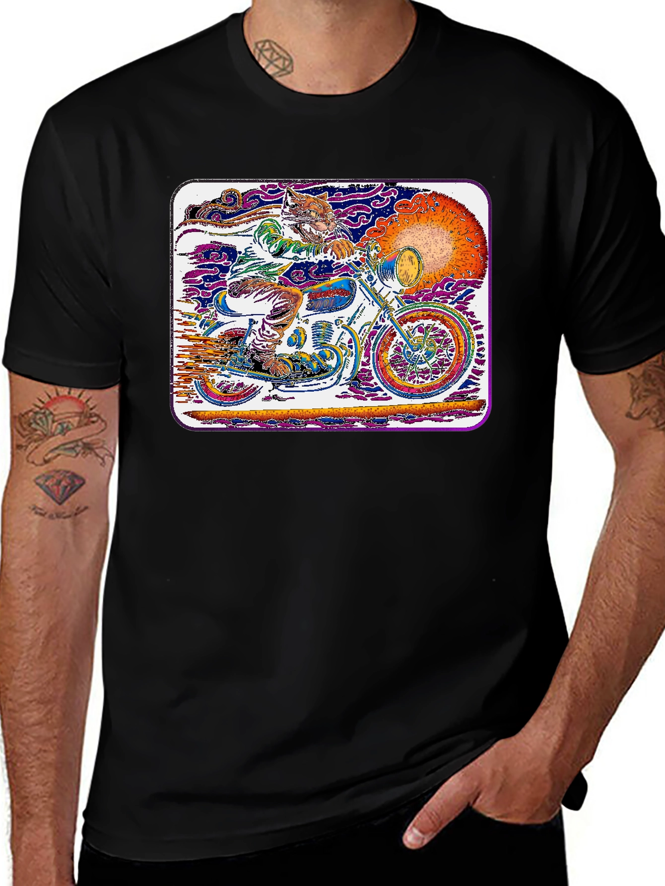 Motorcycle Cat T-Shirt