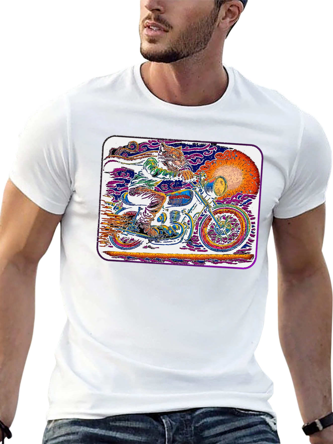 Motorcycle Cat T-Shirt