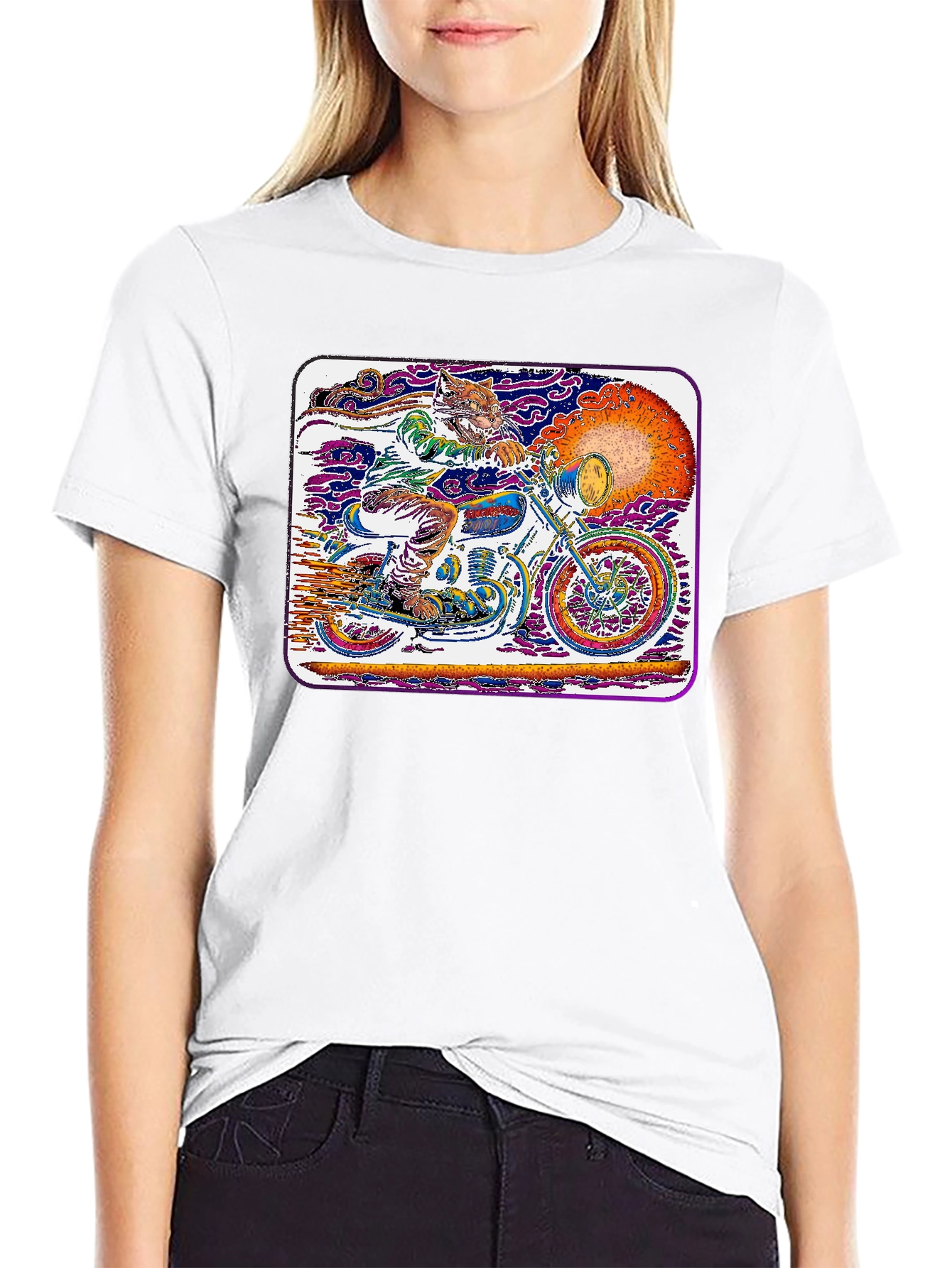 Motorcycle Cat T-Shirt