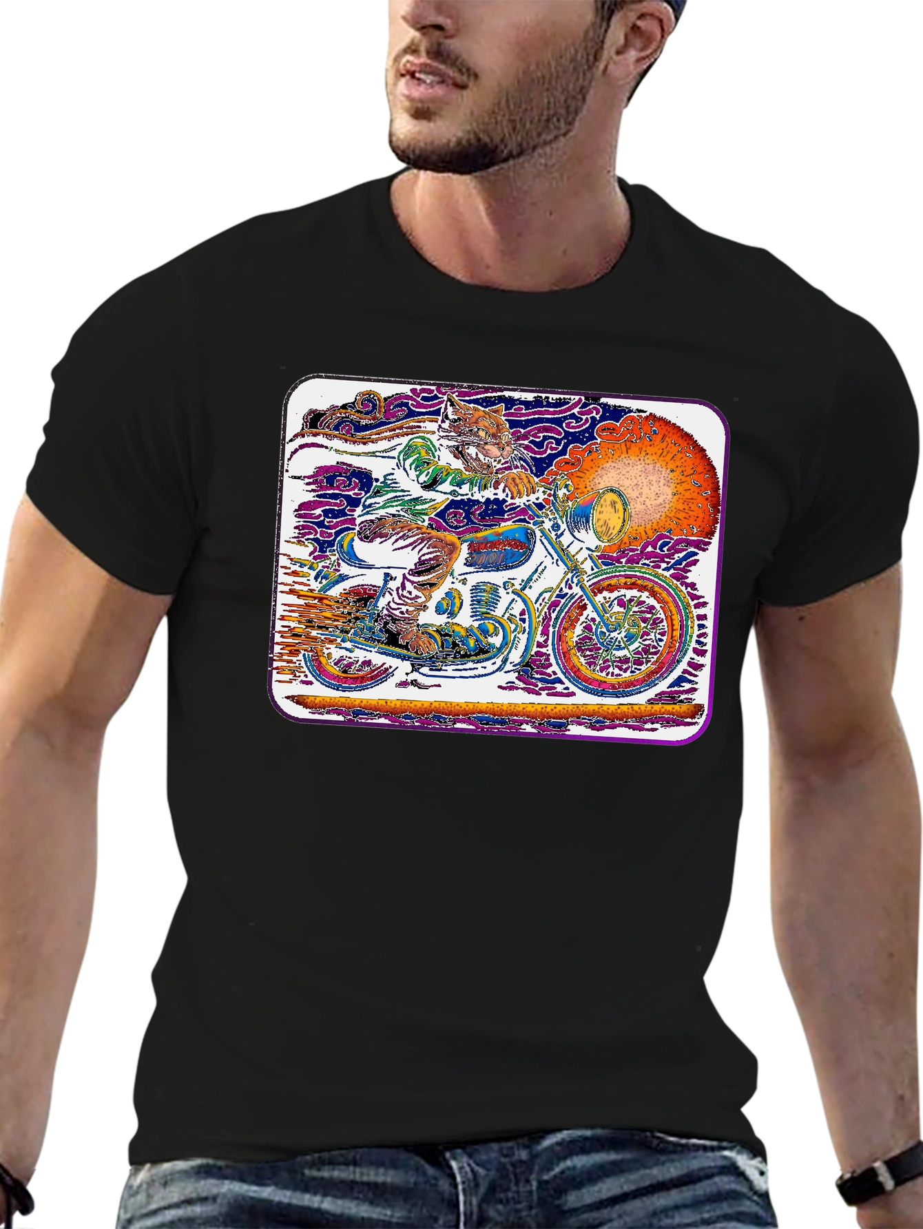 Motorcycle Cat T-Shirt