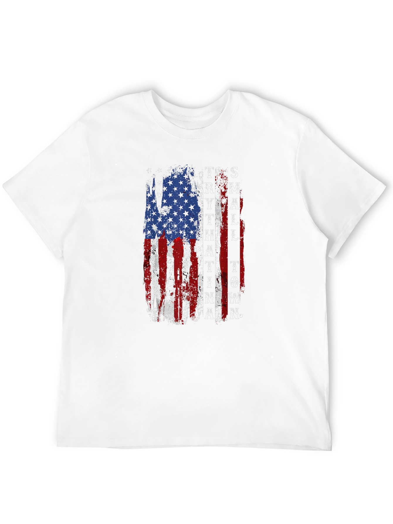 Patriotic Small Town USA Flag Graphic Tee
