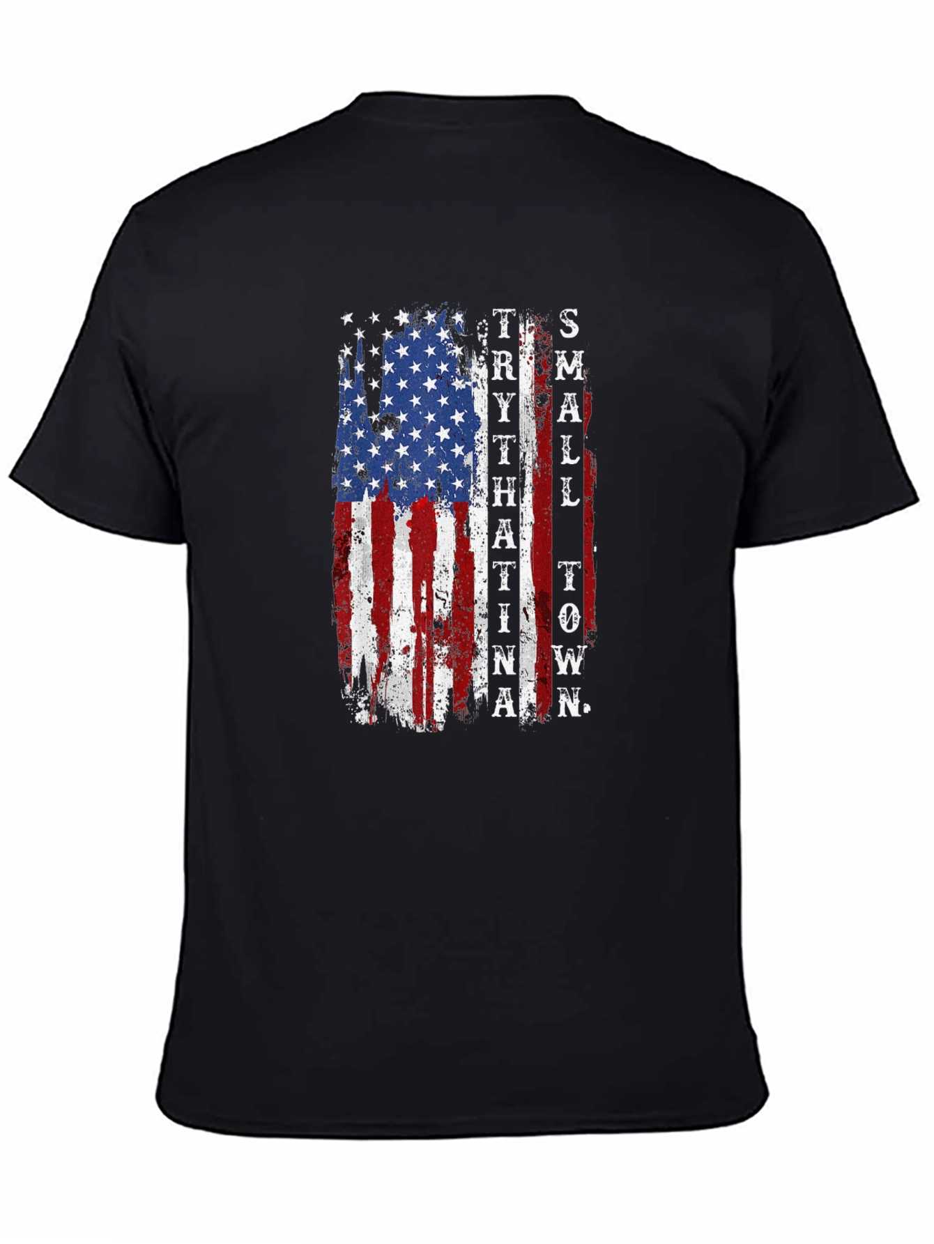 Patriotic Small Town USA Flag Graphic Tee