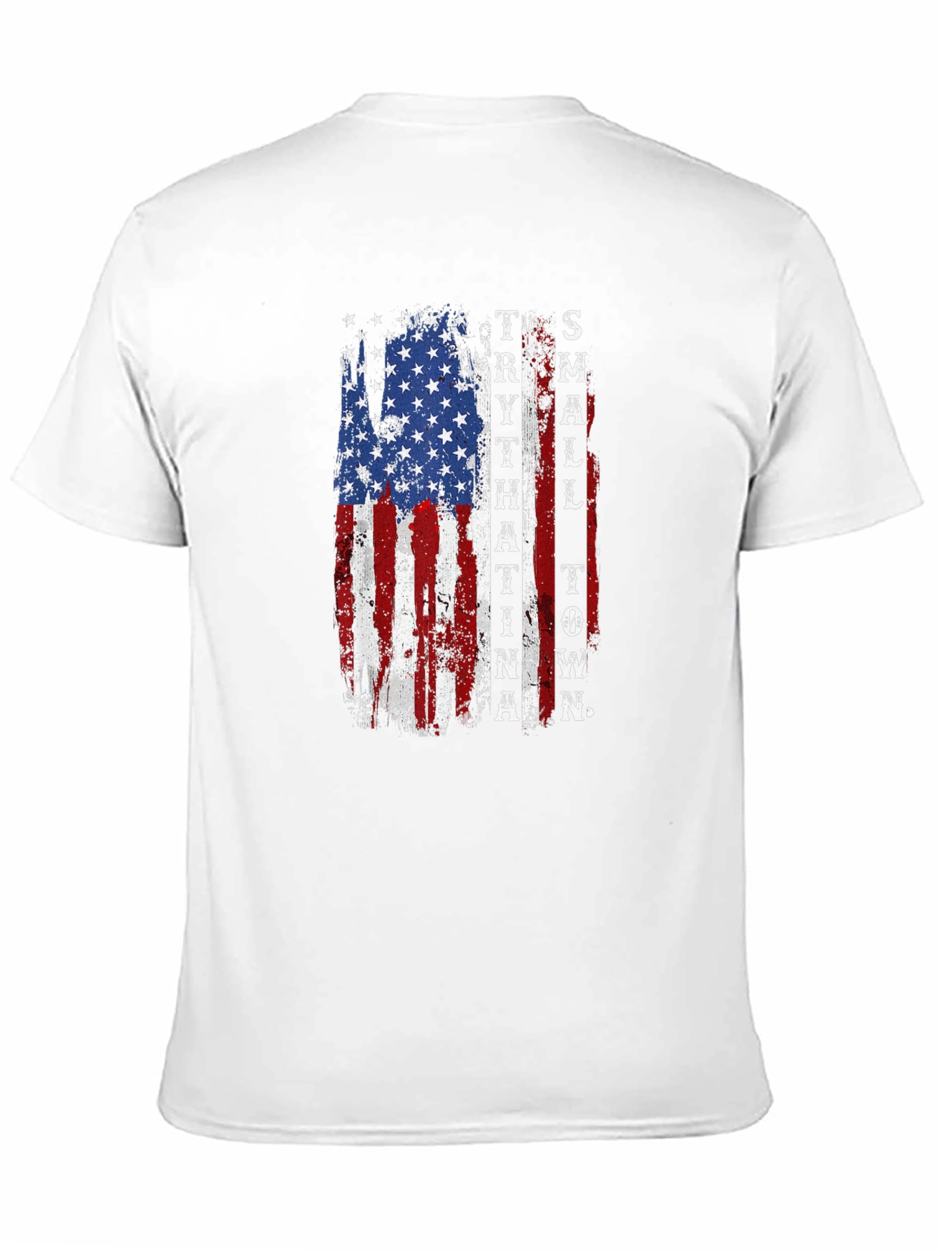 Patriotic Small Town USA Flag Graphic Tee