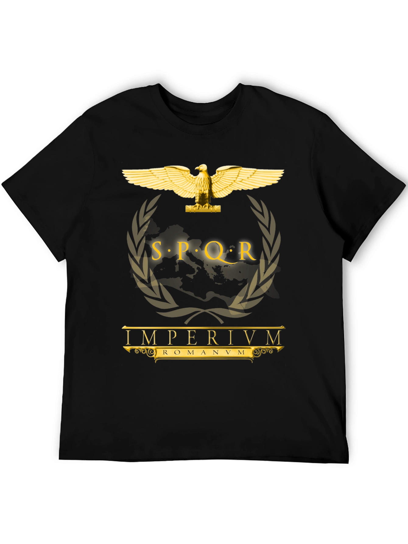 SPQR Roman Empire Black T-Shirt