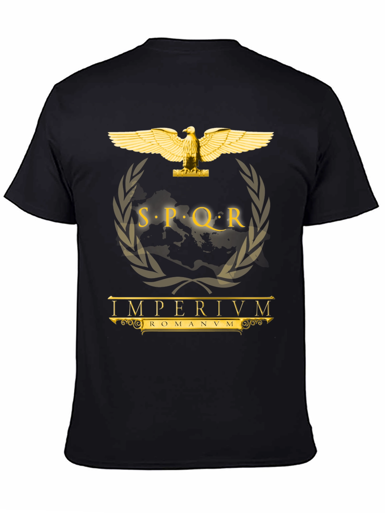 SPQR Roman Empire Black T-Shirt