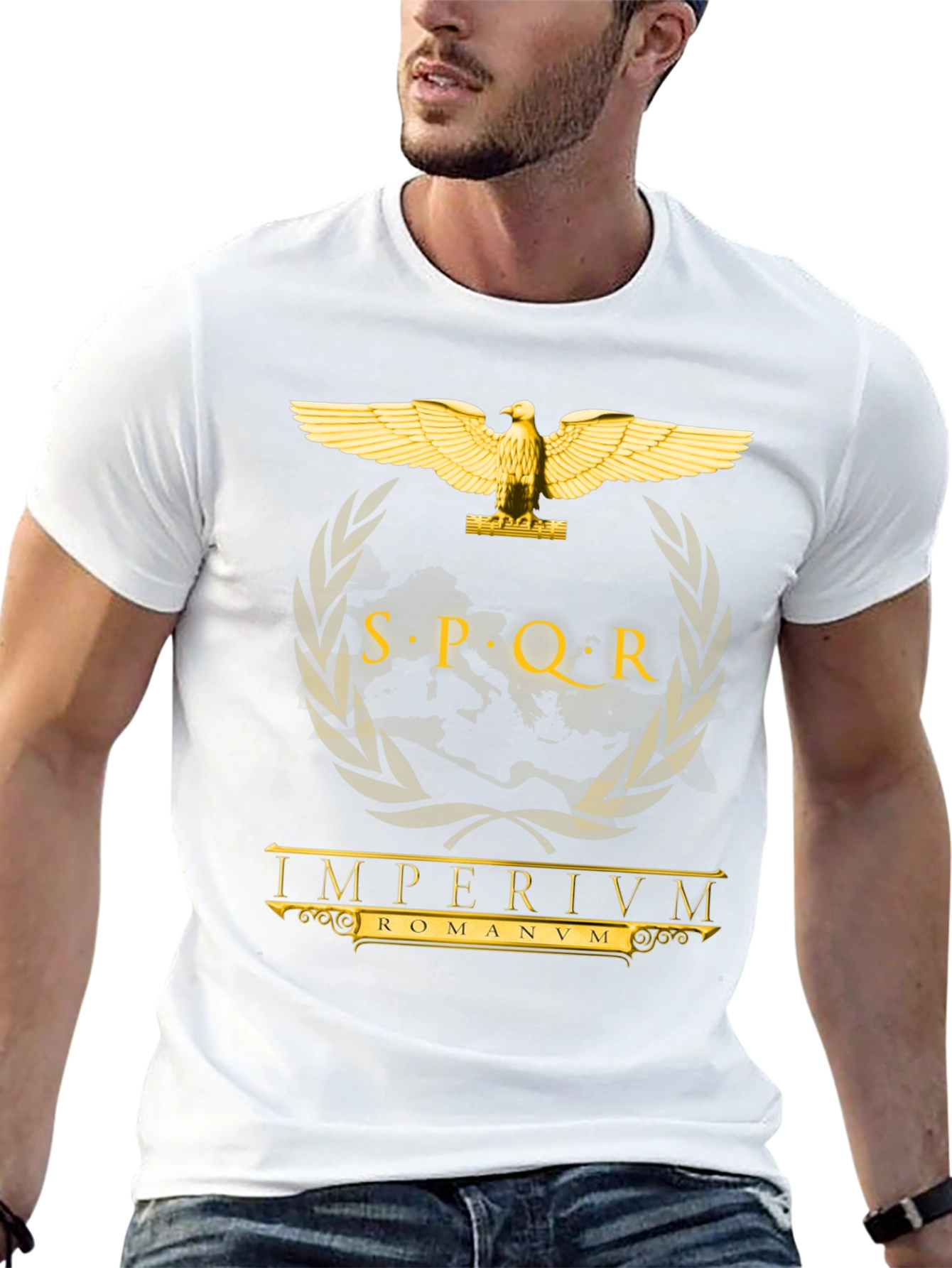 SPQR Roman Empire Black T-Shirt