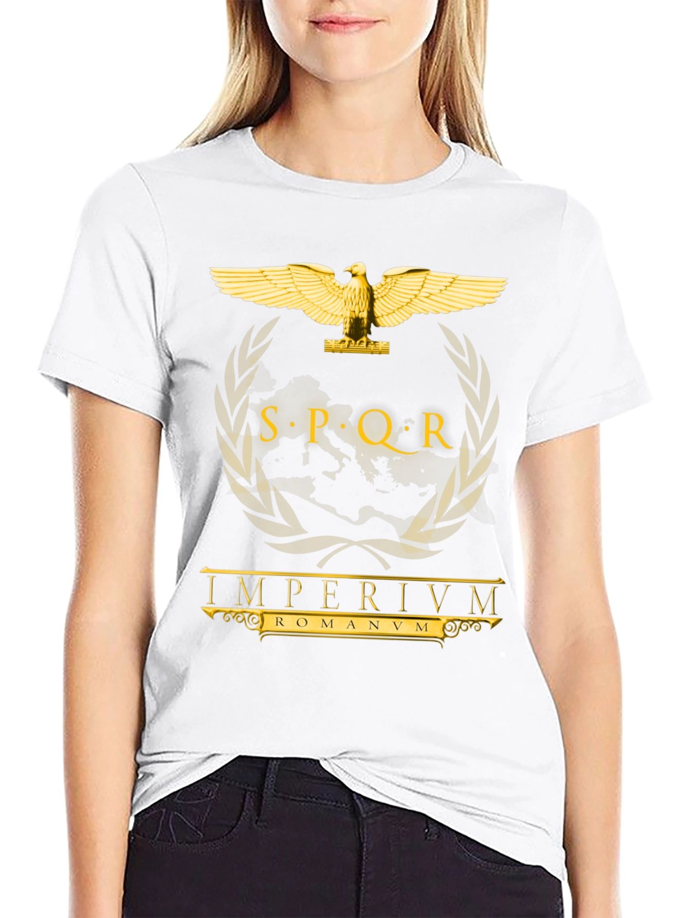 SPQR Roman Empire Black T-Shirt