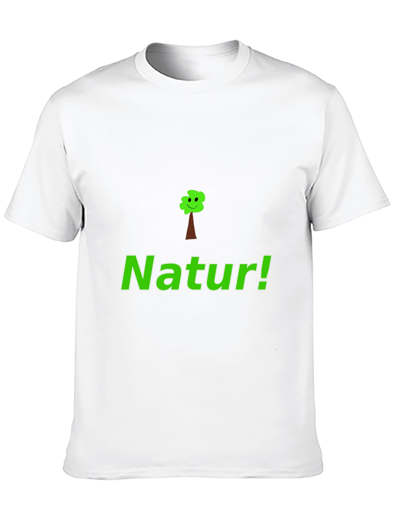 Natur! Black Graphic Tee with Tree Design