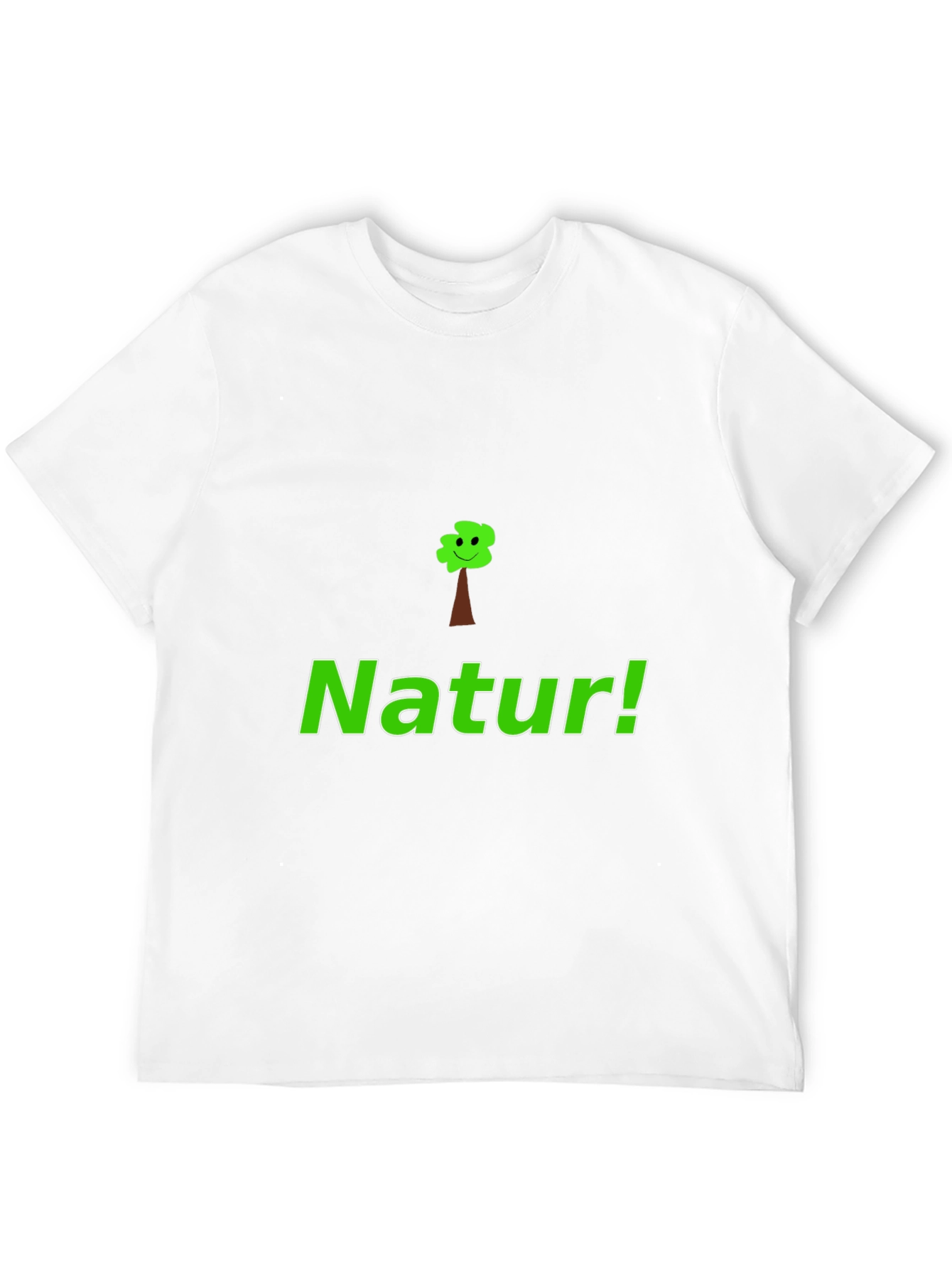 Natur! Black Graphic Tee with Tree Design