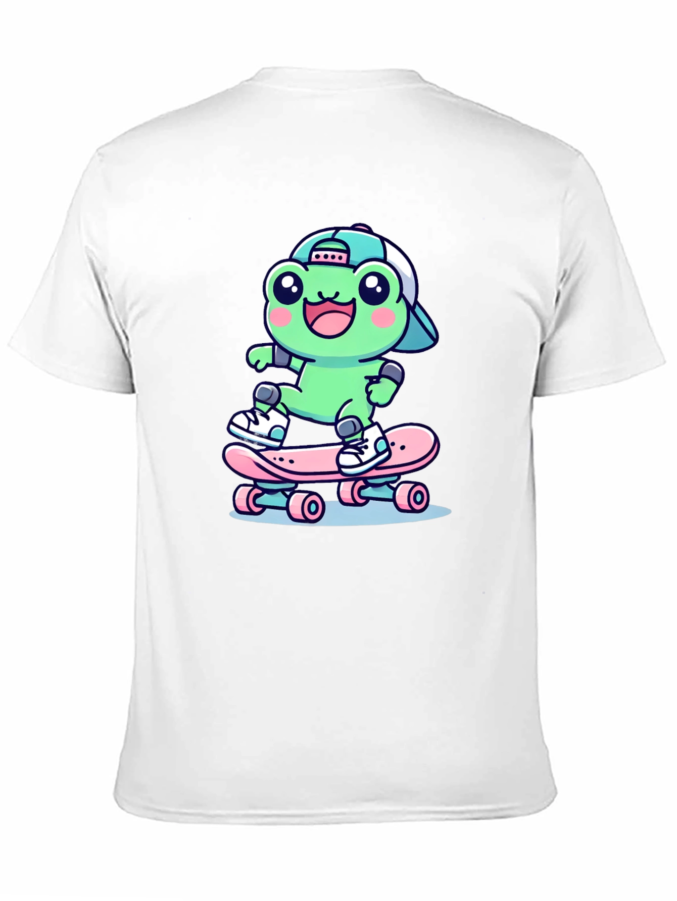 Cool Frog Skateboarder Graphic Tee