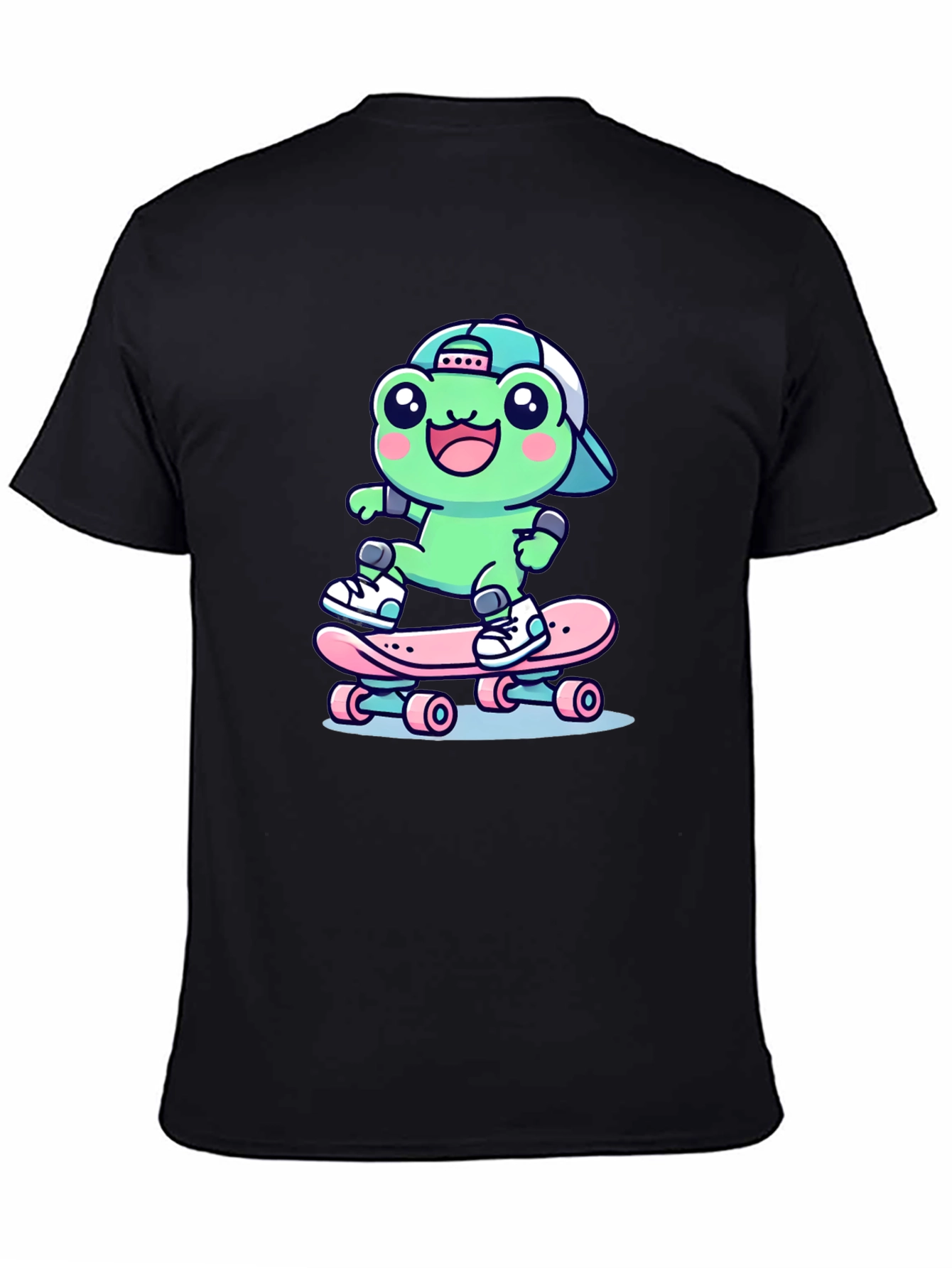 Cool Frog Skateboarder Graphic Tee