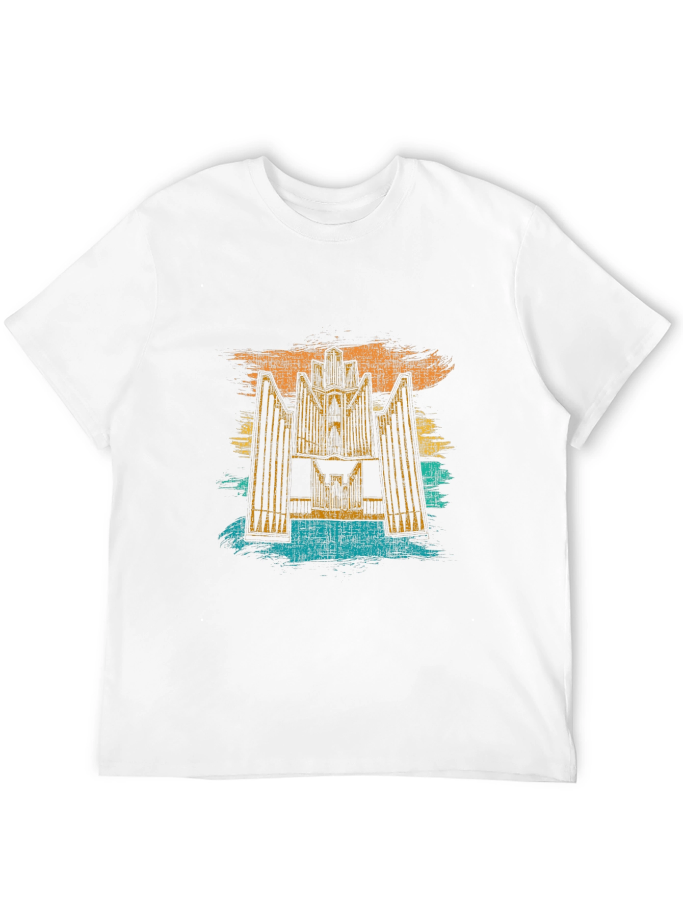 Retro Hallgrímskirkja T-Shirt - Reykjavik Iceland Church Tee