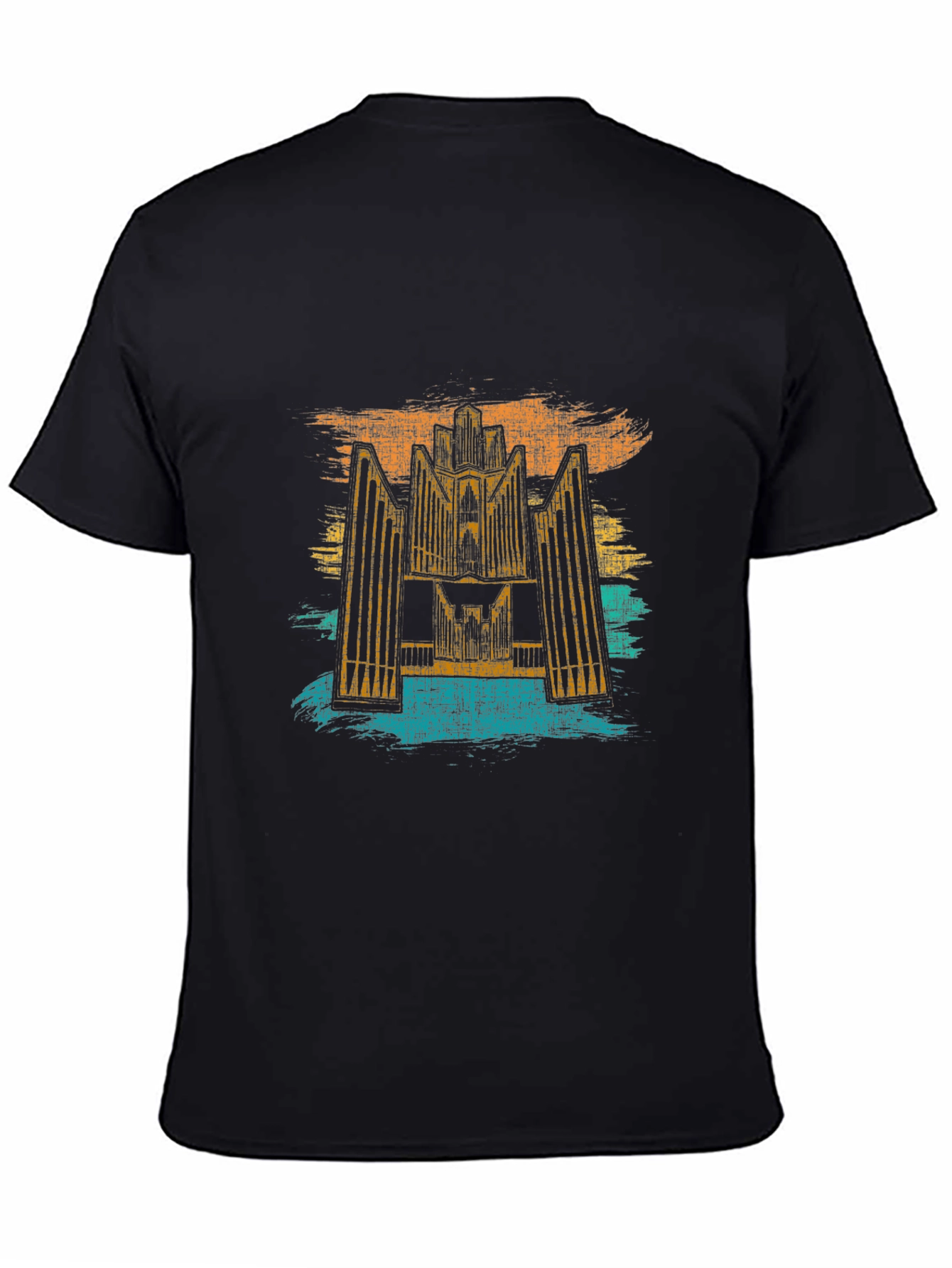 Retro Hallgrímskirkja T-Shirt - Reykjavik Iceland Church Tee