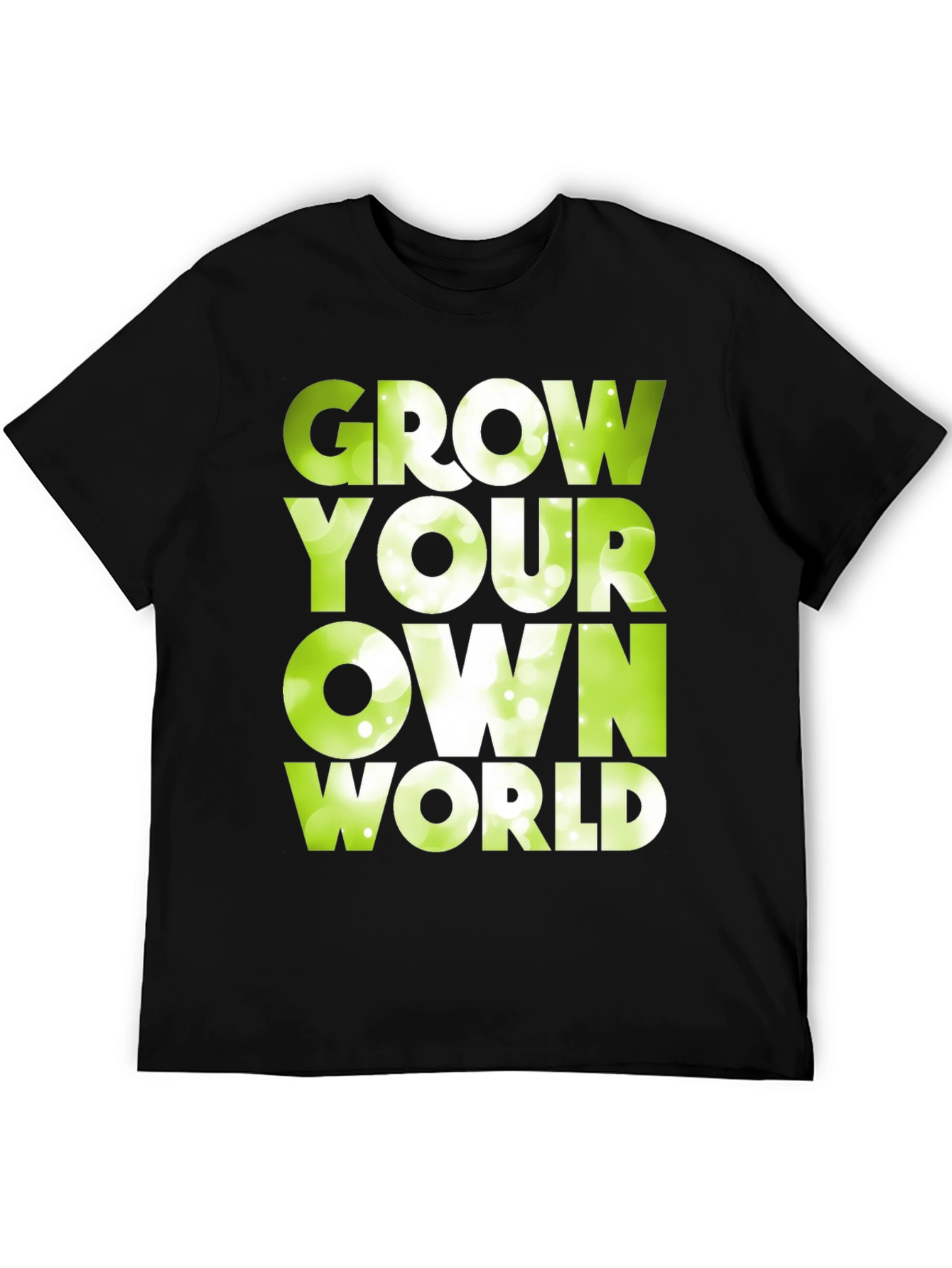 Grow Your Own World Graphic Tee - Black