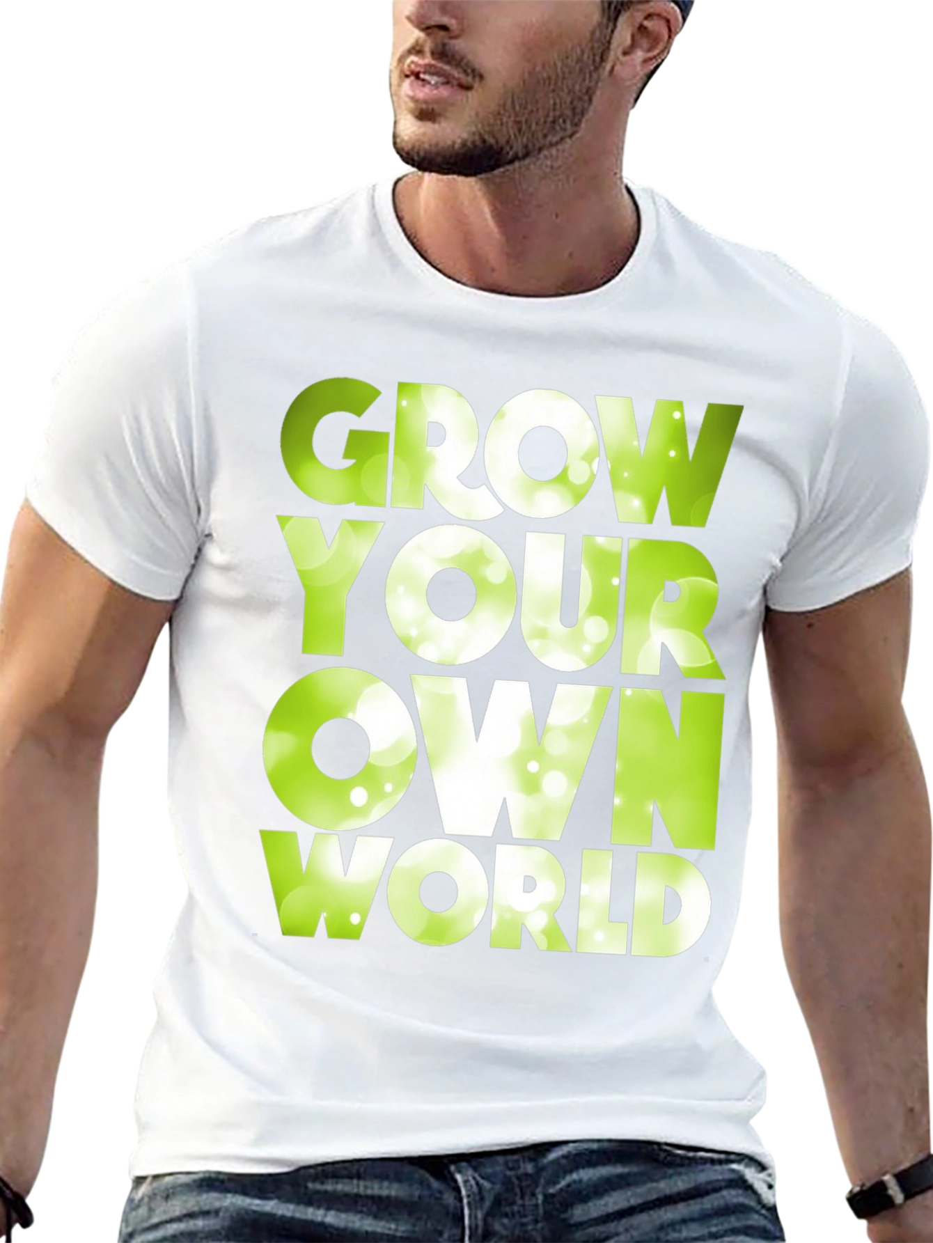 Grow Your Own World Graphic Tee - Black