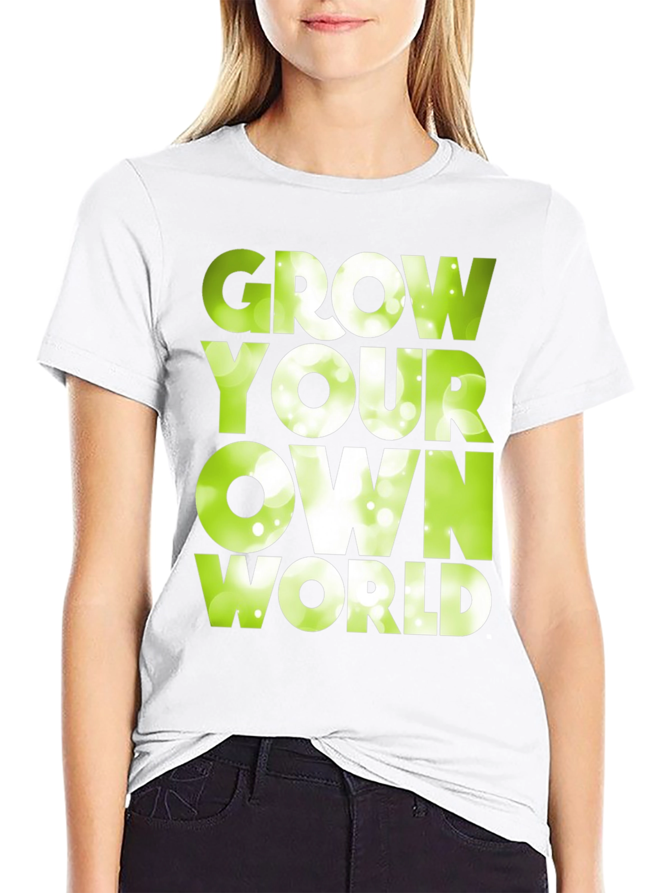 Grow Your Own World Graphic Tee - Black