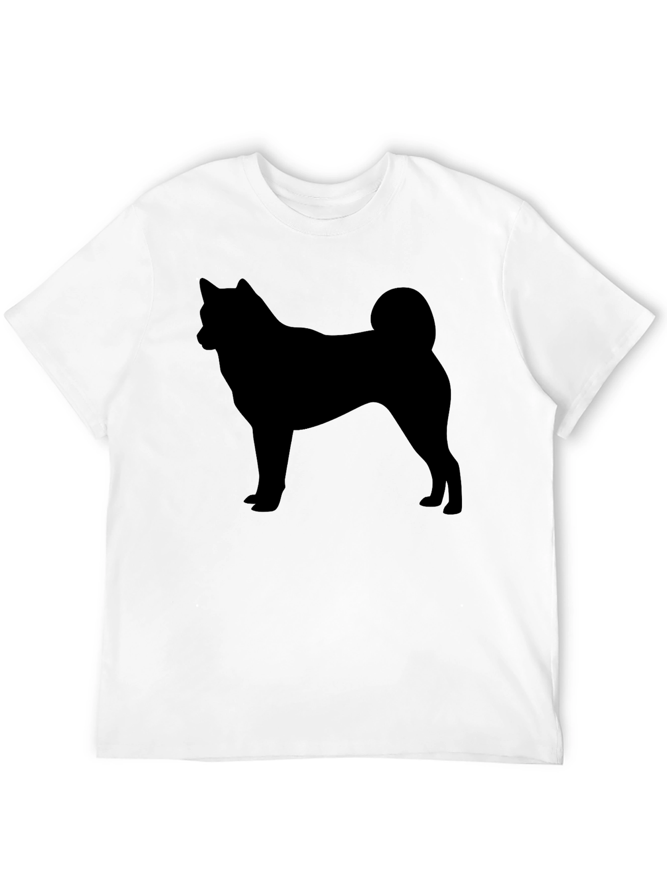 Akita Silhouette Black T-Shirt