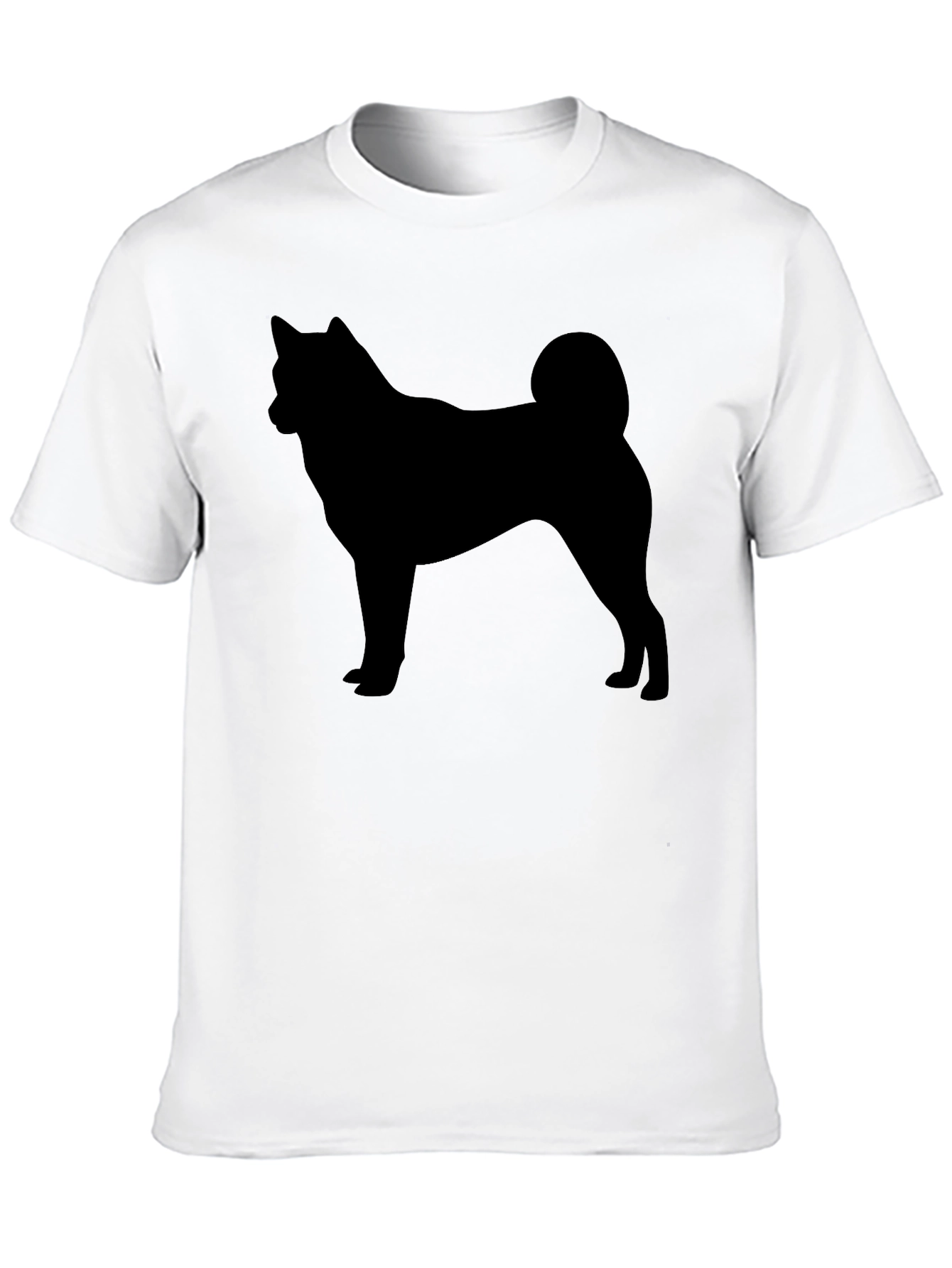 Akita Silhouette Black T-Shirt