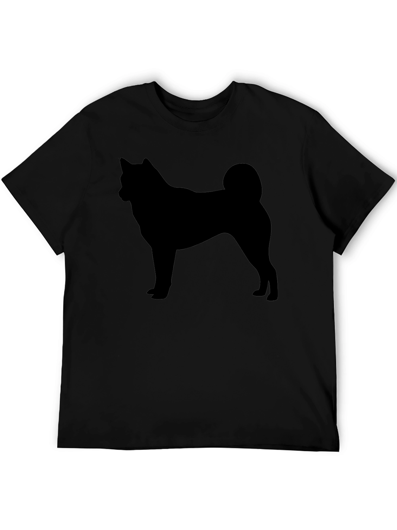 Akita Silhouette Black T-Shirt