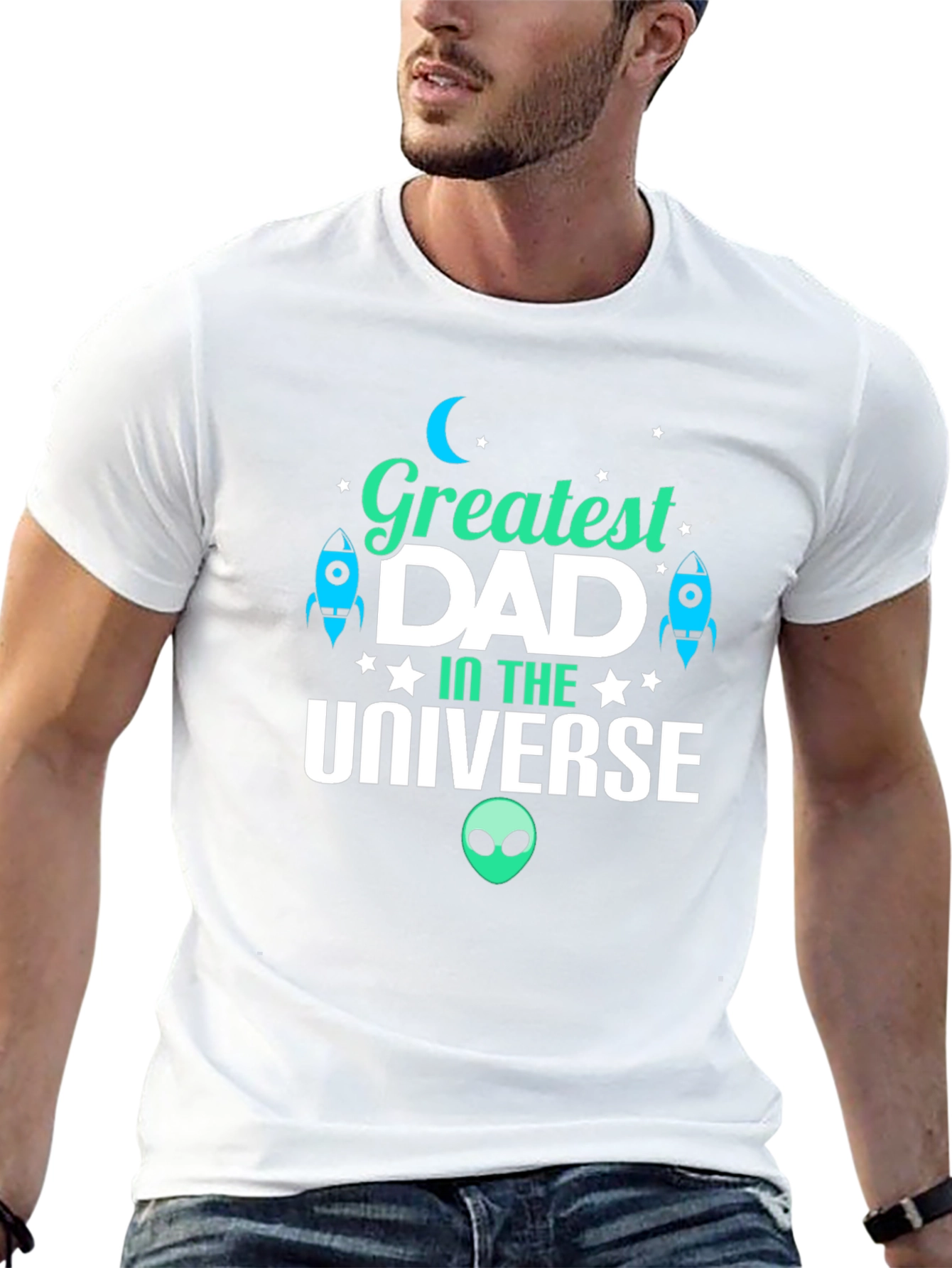 Greatest Dad in the Universe T-Shirt - Black