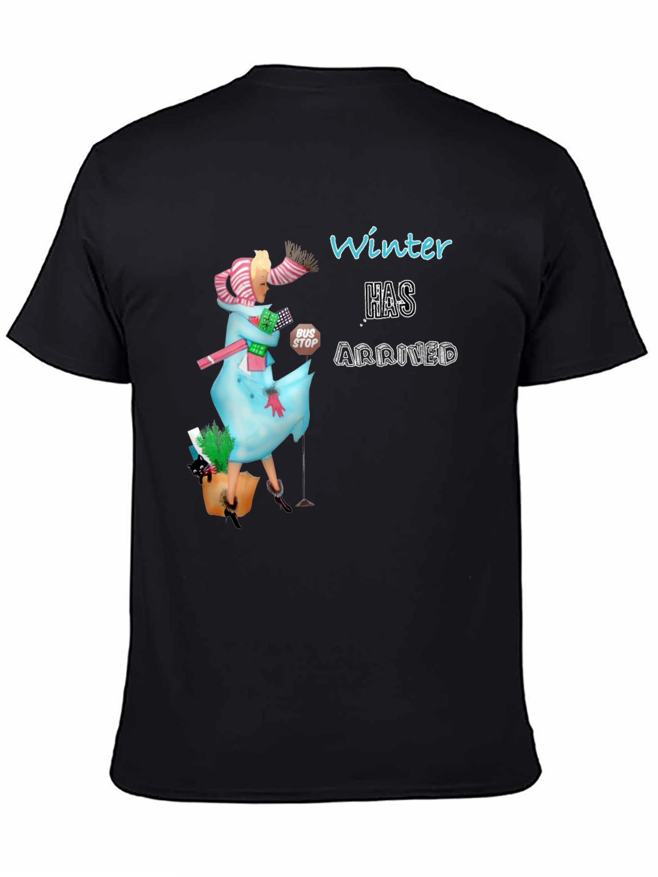 Winter Has Arrived Graphic Tee - Unisex Black T-Shirt