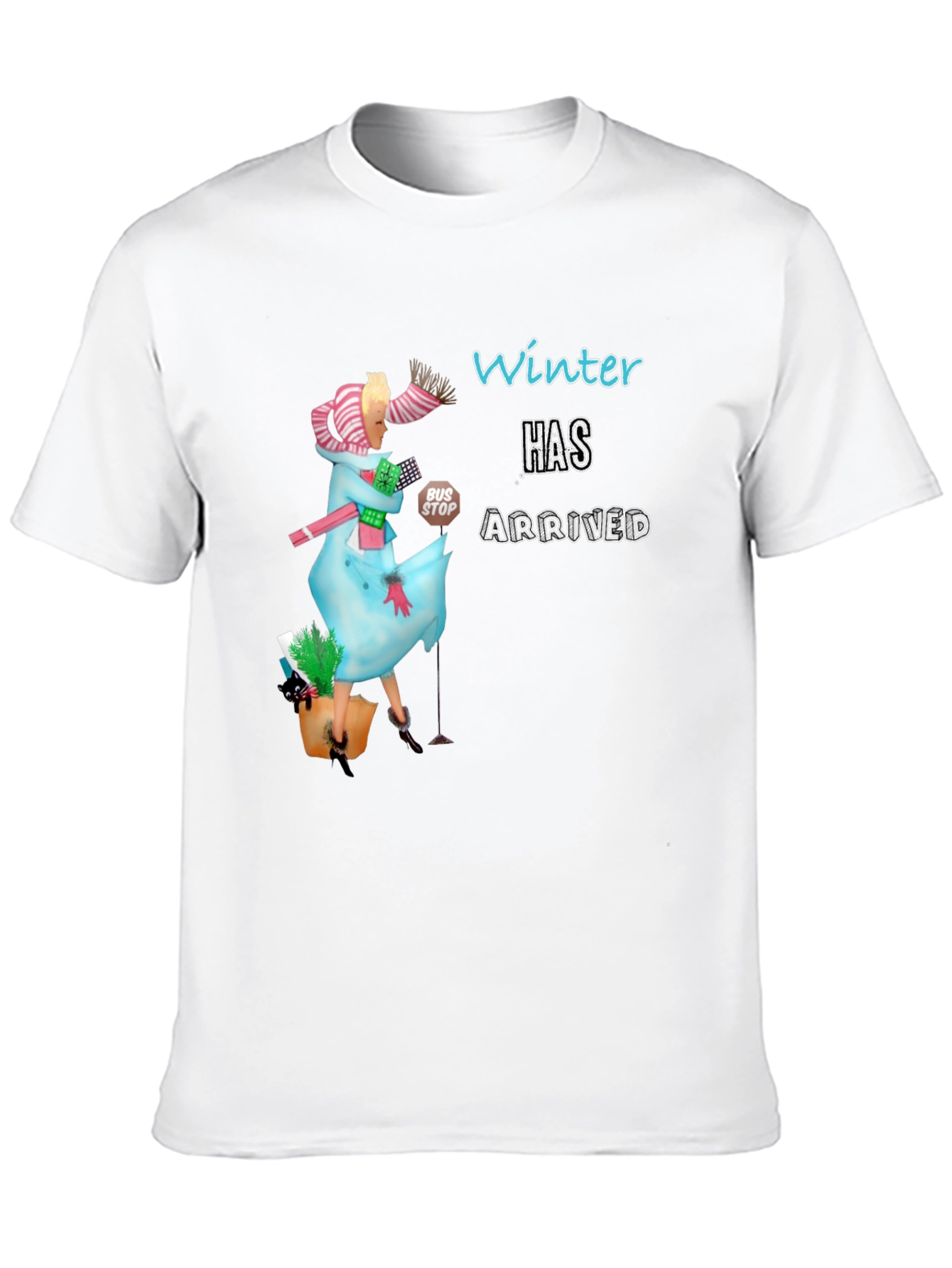 Winter Has Arrived Graphic Tee - Unisex Black T-Shirt