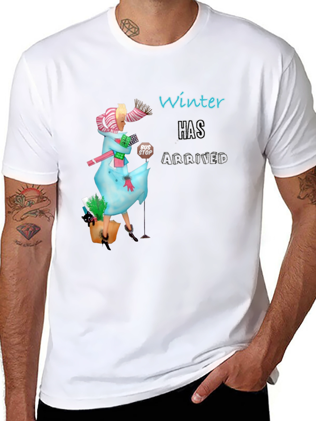 Winter Has Arrived Graphic Tee - Unisex Black T-Shirt