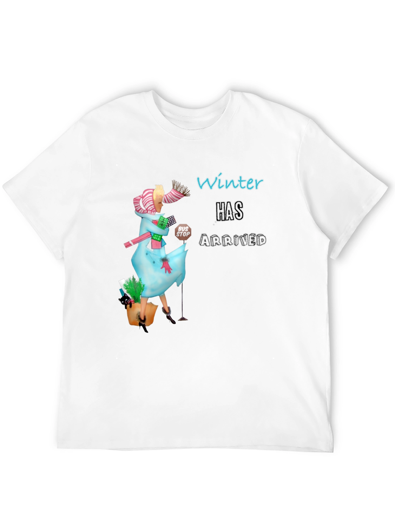 Winter Has Arrived Graphic Tee - Unisex Black T-Shirt