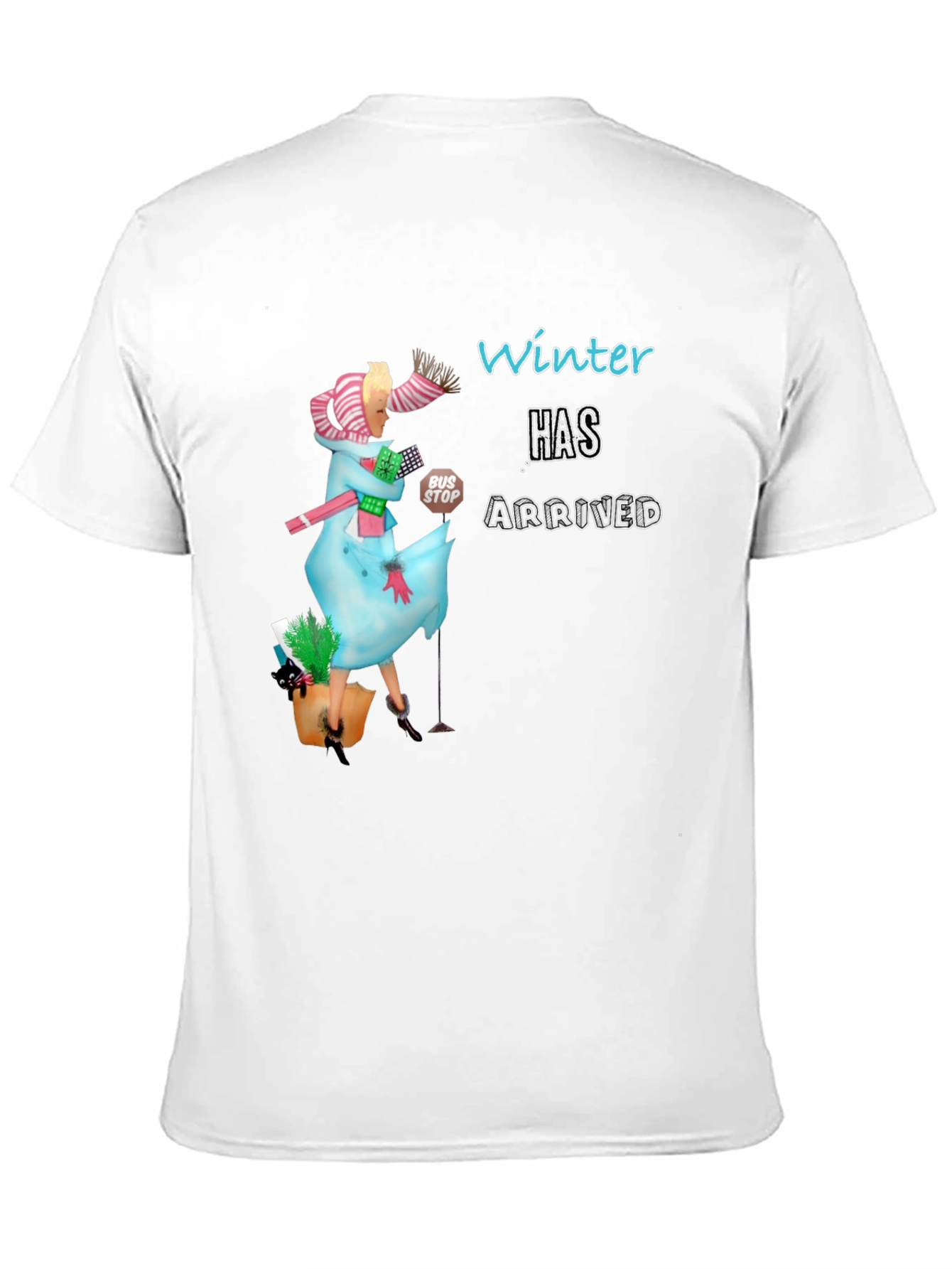 Winter Has Arrived Graphic Tee - Unisex Black T-Shirt