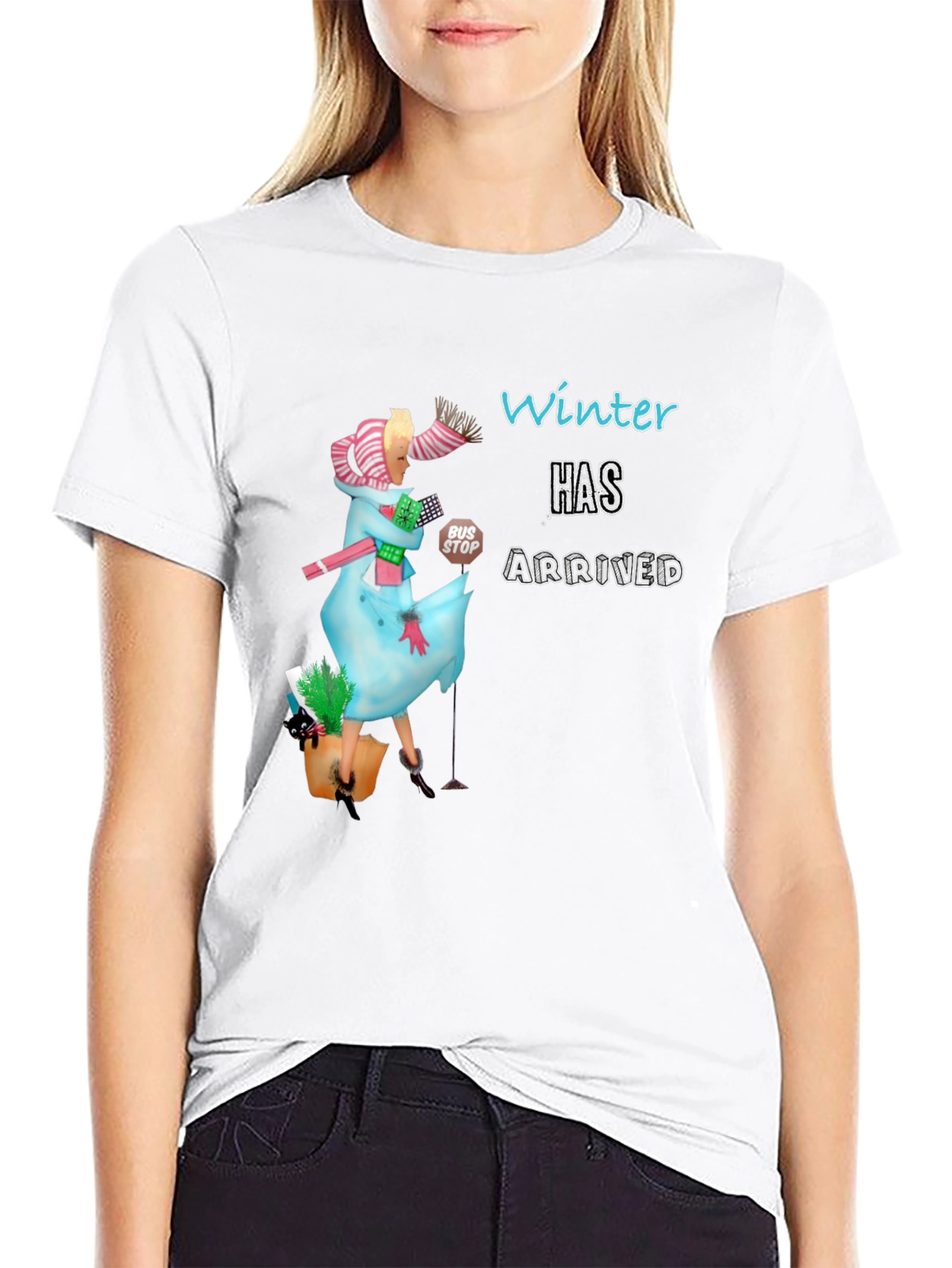 Winter Has Arrived Graphic Tee - Unisex Black T-Shirt
