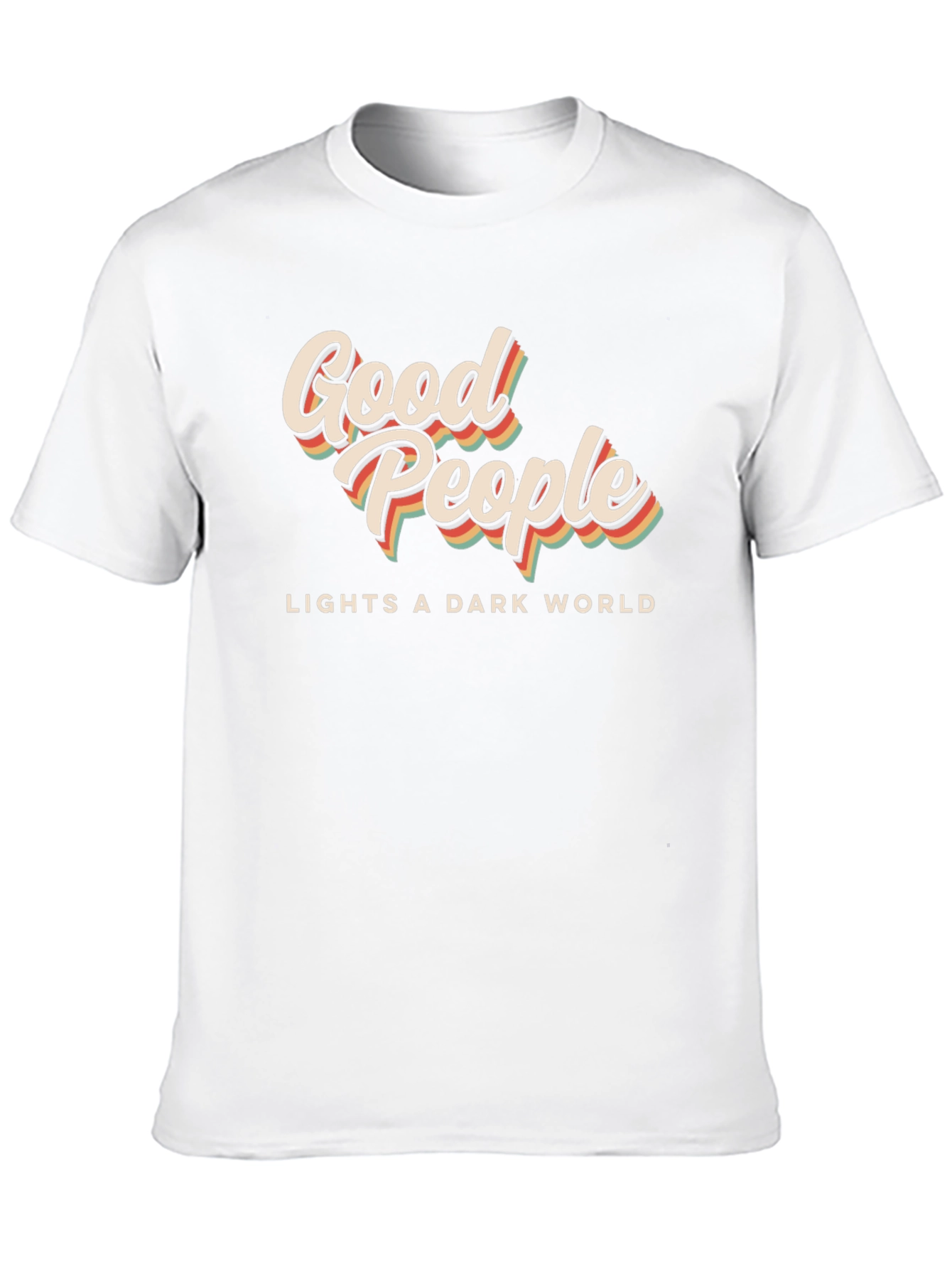 Good People Lights a Dark World Black T-Shirt