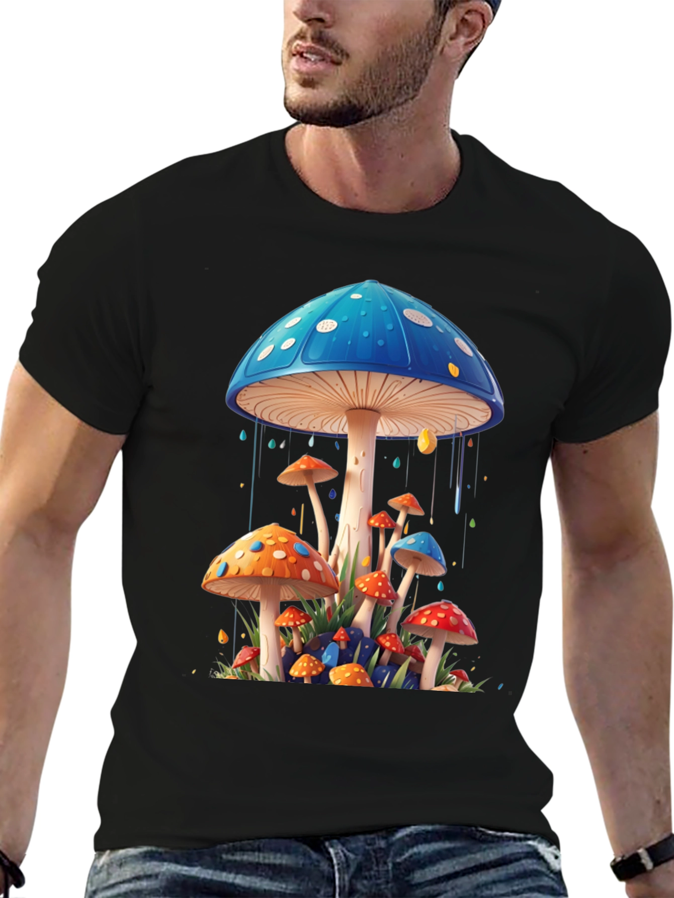 Mushroom Art Graphic Tee