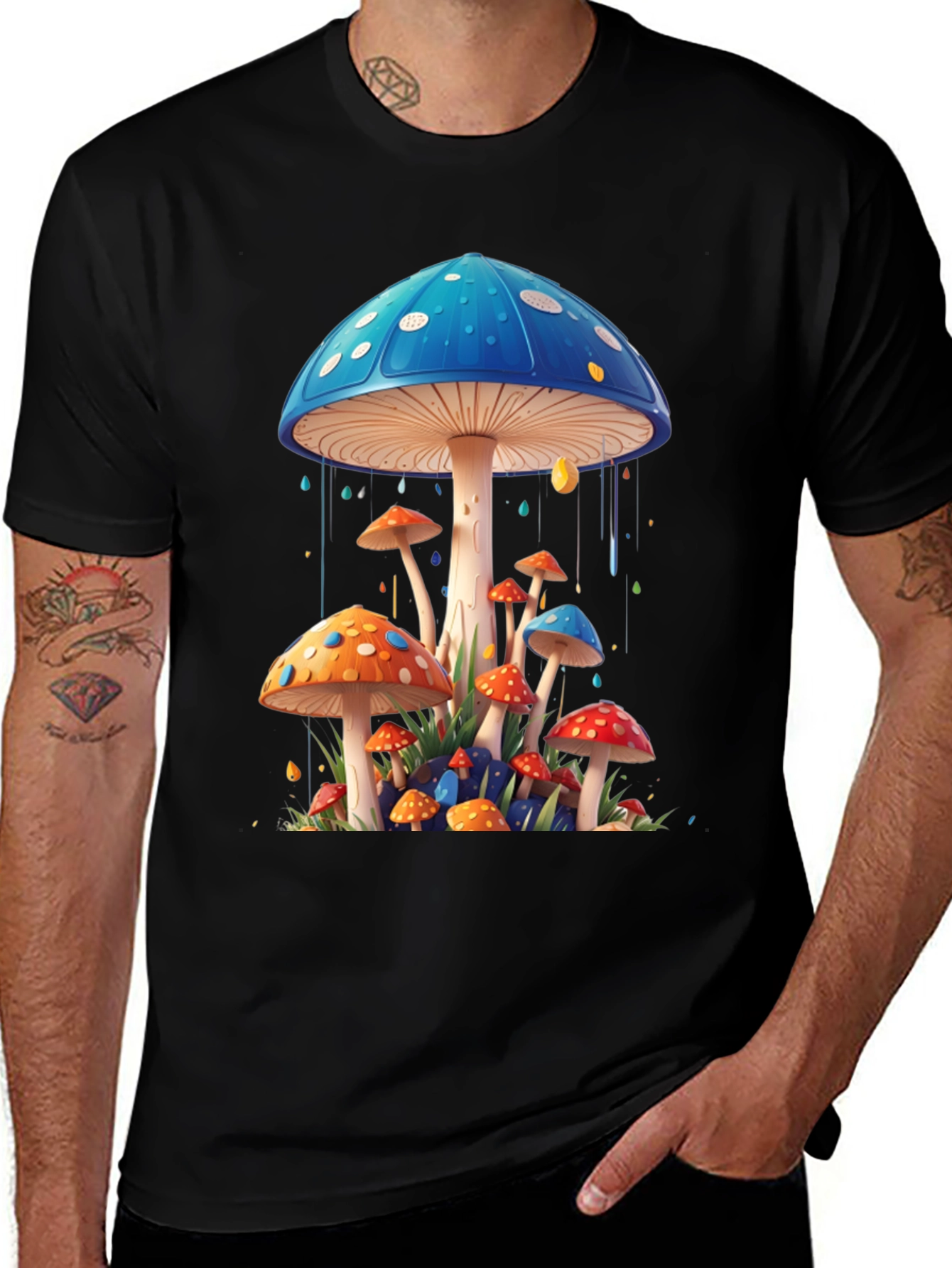 Mushroom Art Graphic Tee