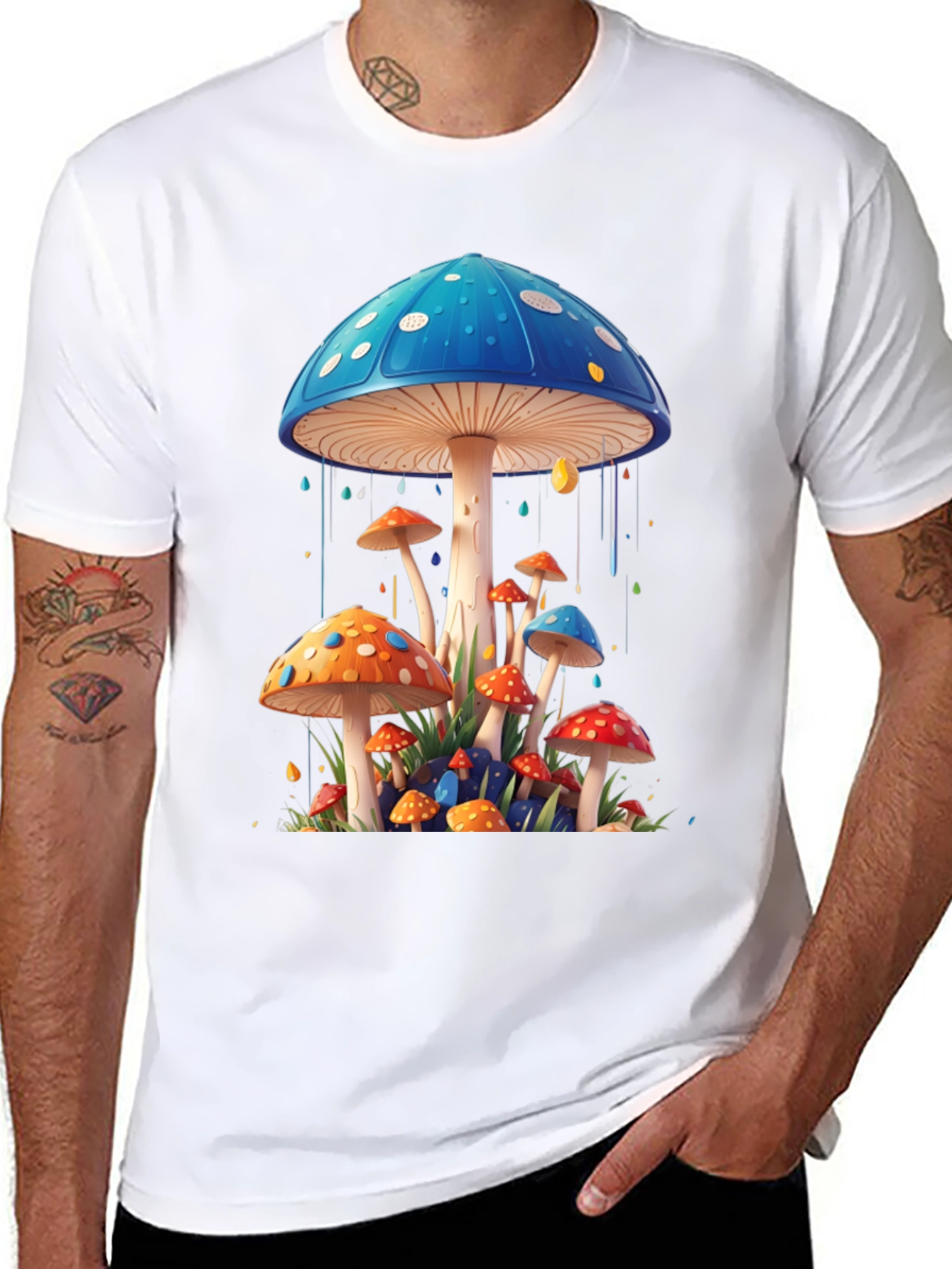 Mushroom Art Graphic Tee