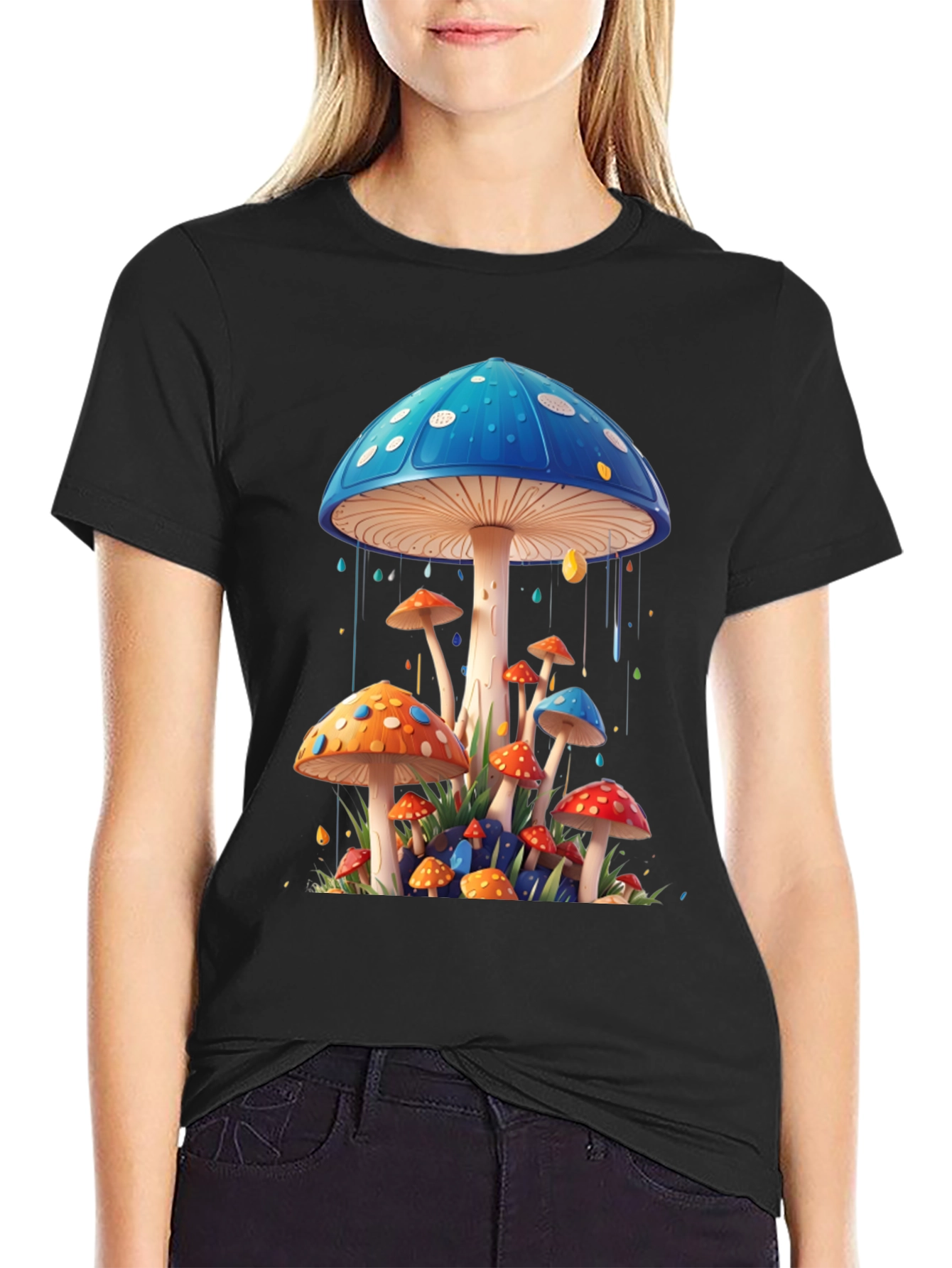 Mushroom Art Graphic Tee