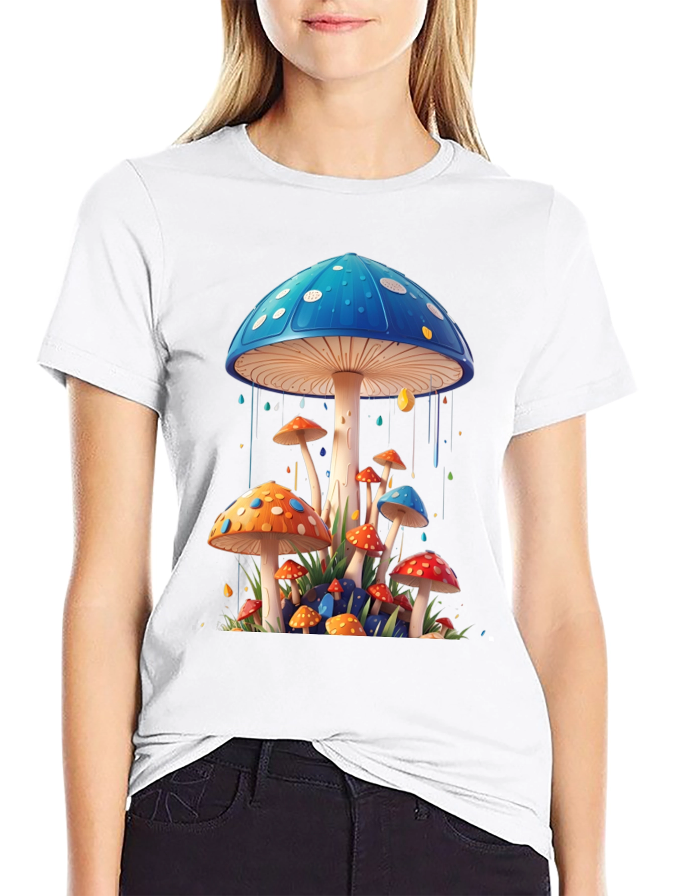 Mushroom Art Graphic Tee