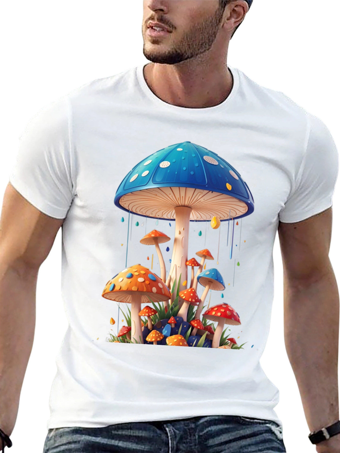 Mushroom Art Graphic Tee