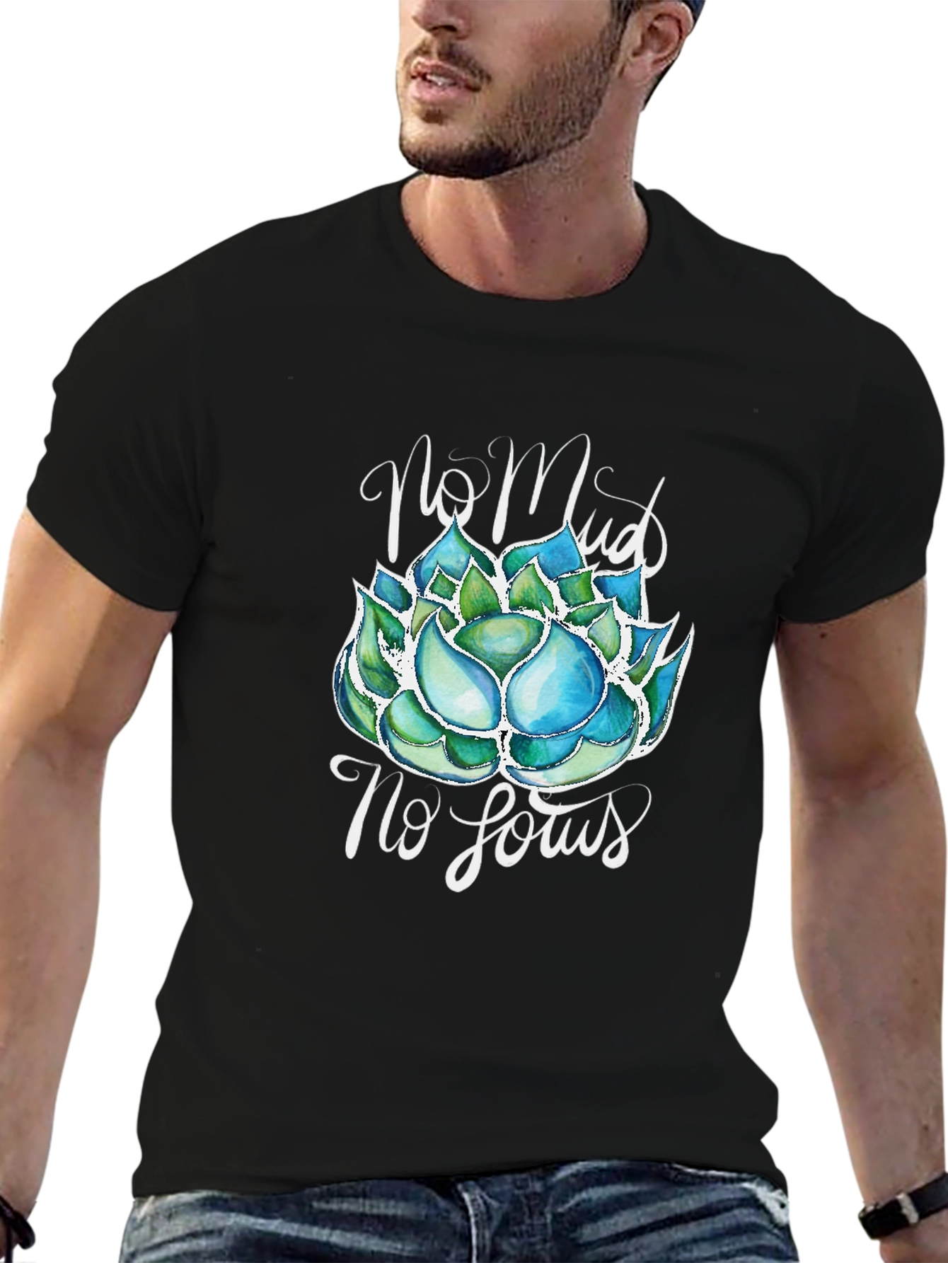 No Mud No Lotus T-Shirt - Zen Garden Tee
