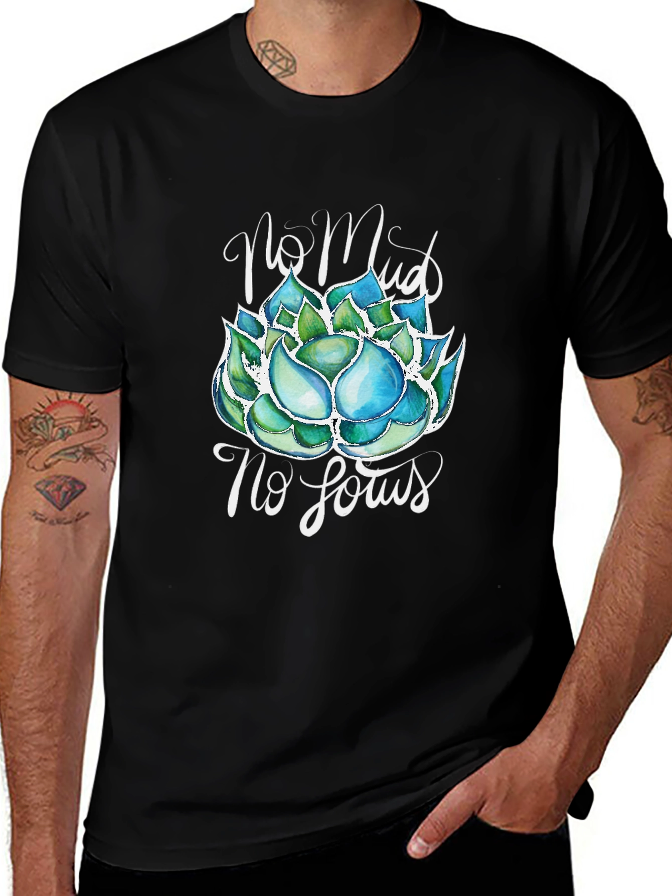 No Mud No Lotus T-Shirt - Zen Garden Tee