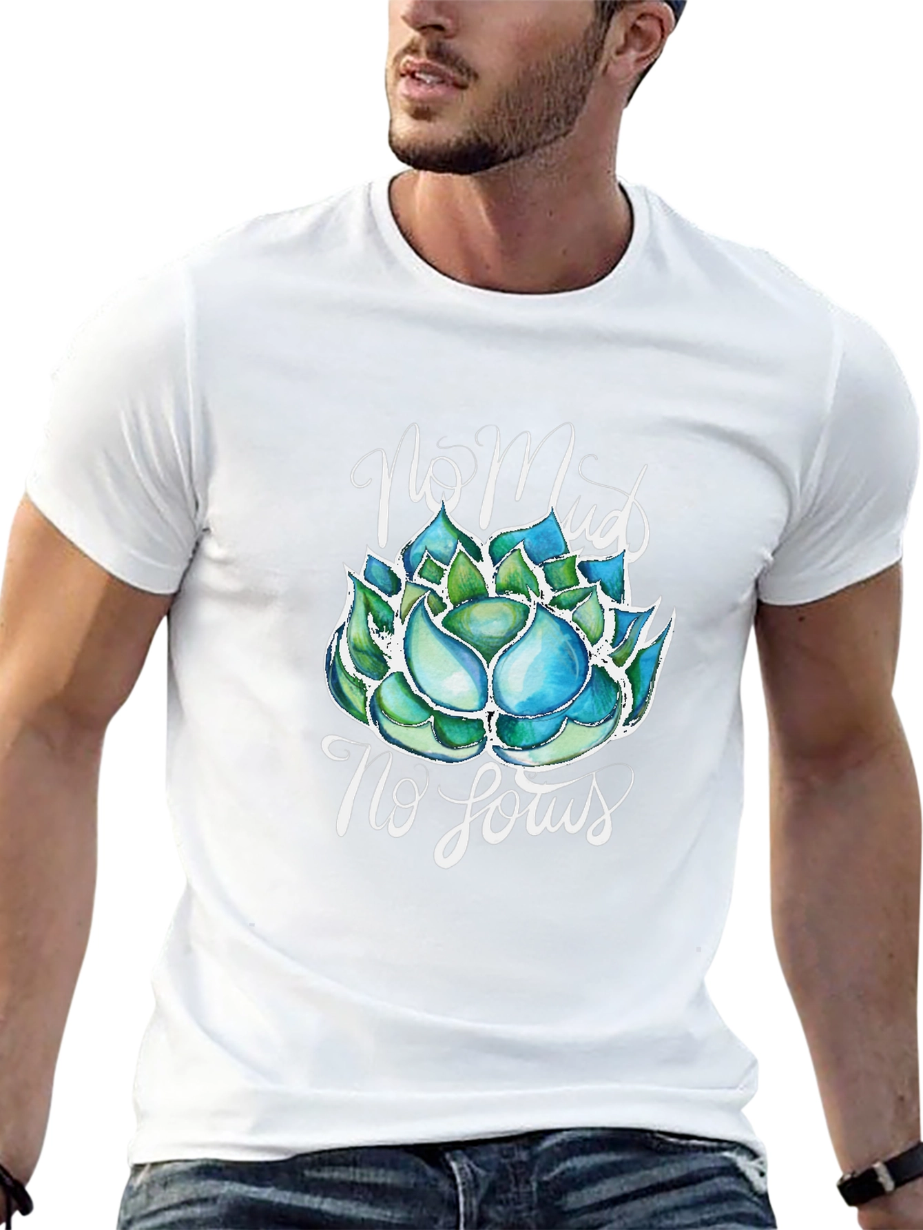 No Mud No Lotus T-Shirt - Zen Garden Tee