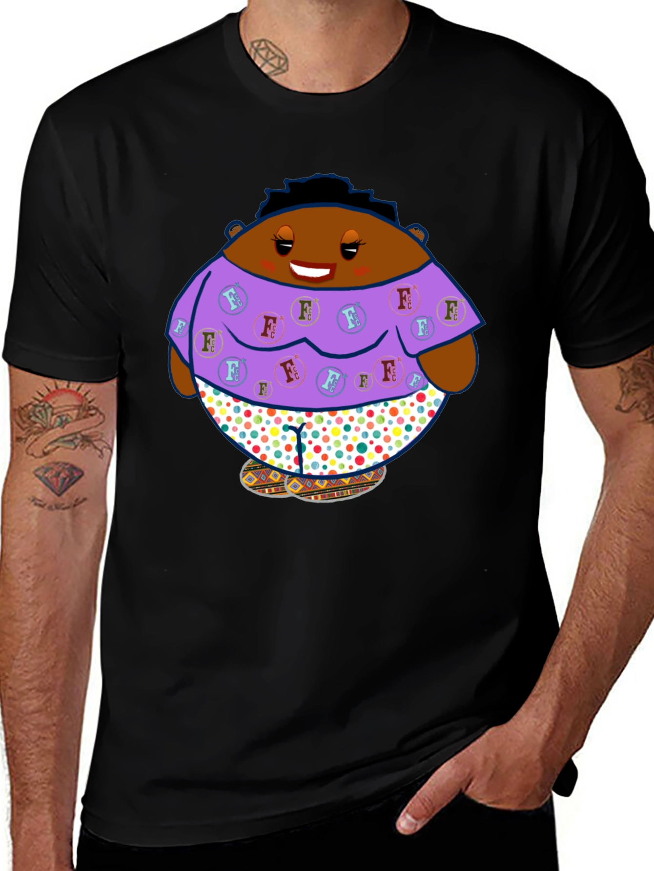 Funky Cartoon Character T-Shirt