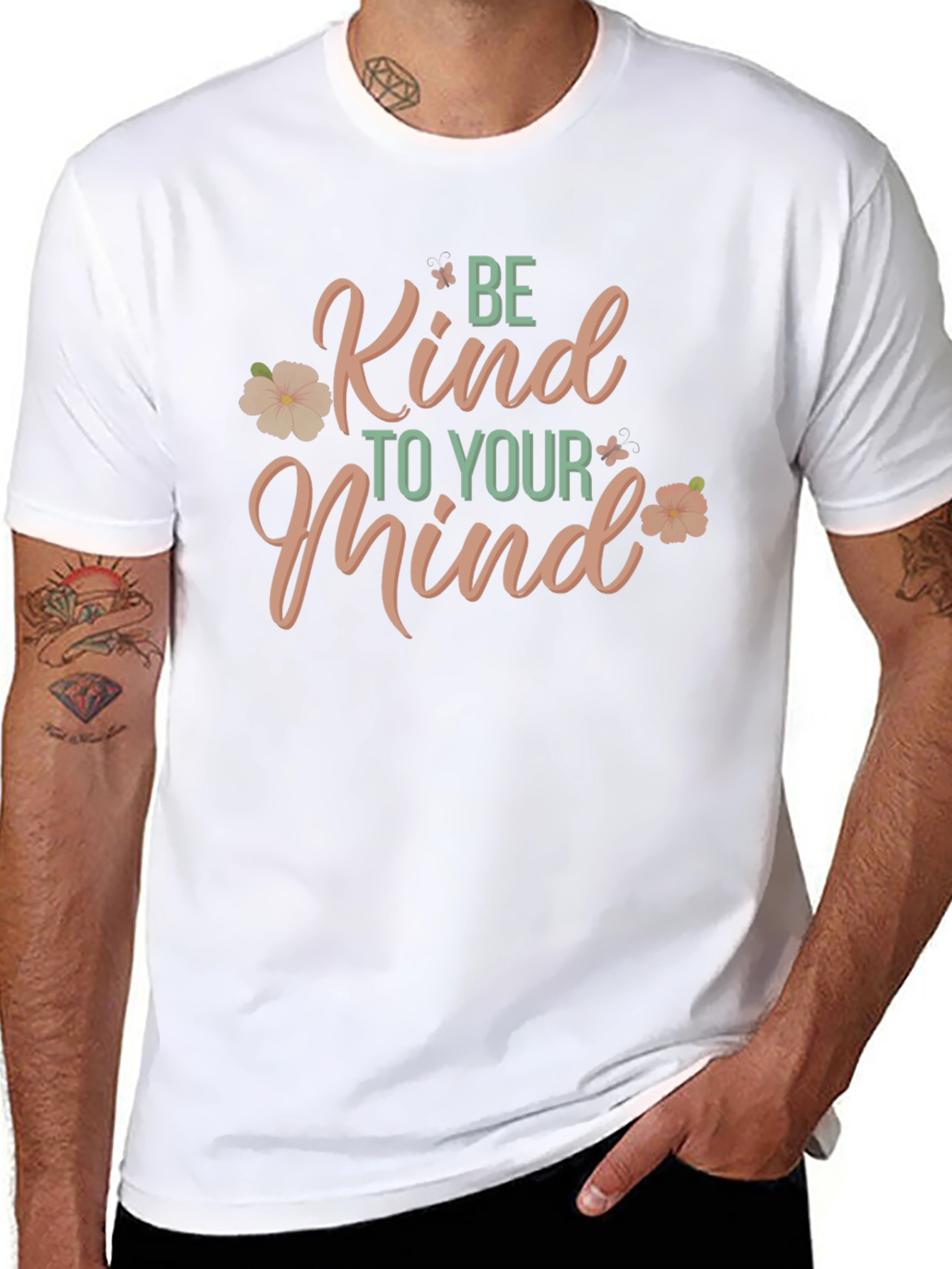 Be Kind To Your Mind Black Graphic Tee