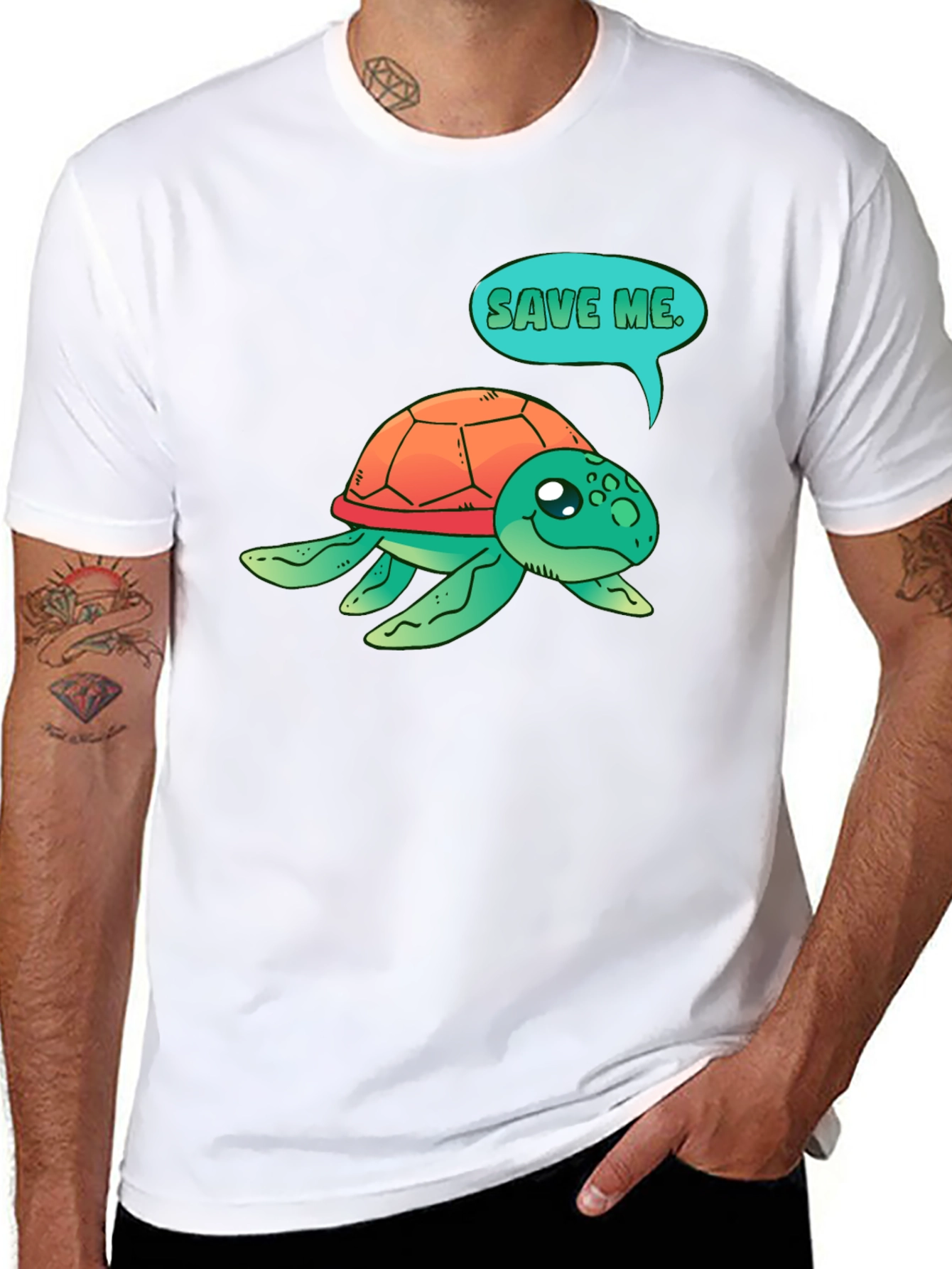 Save the Turtle T-Shirt - Black