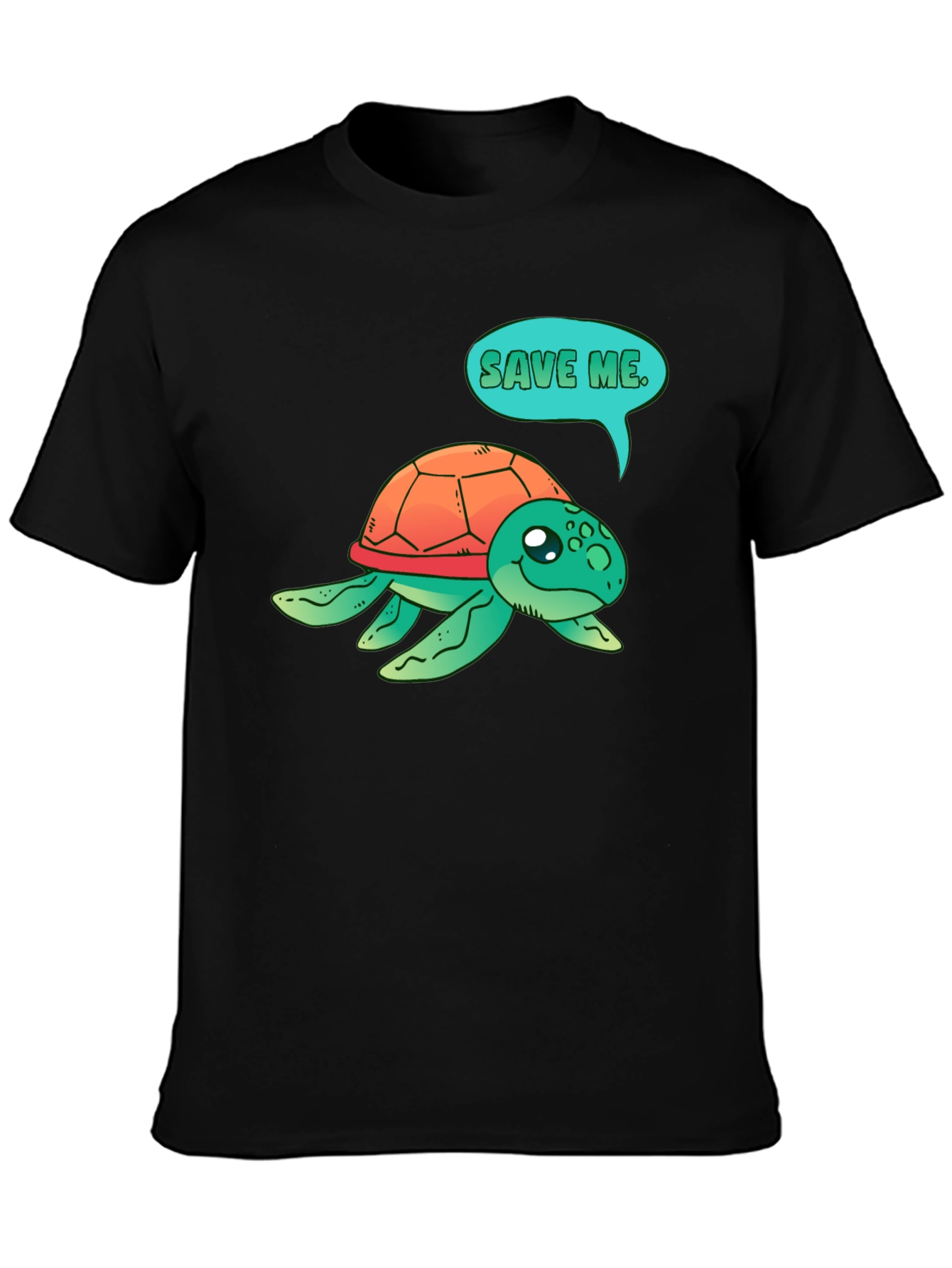 Save the Turtle T-Shirt - Black