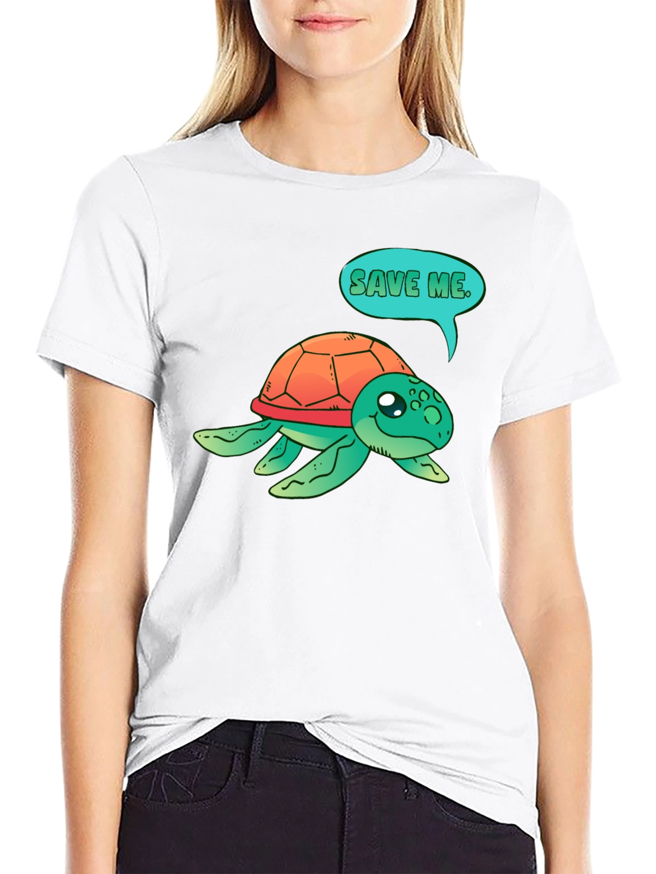Save the Turtle T-Shirt - Black